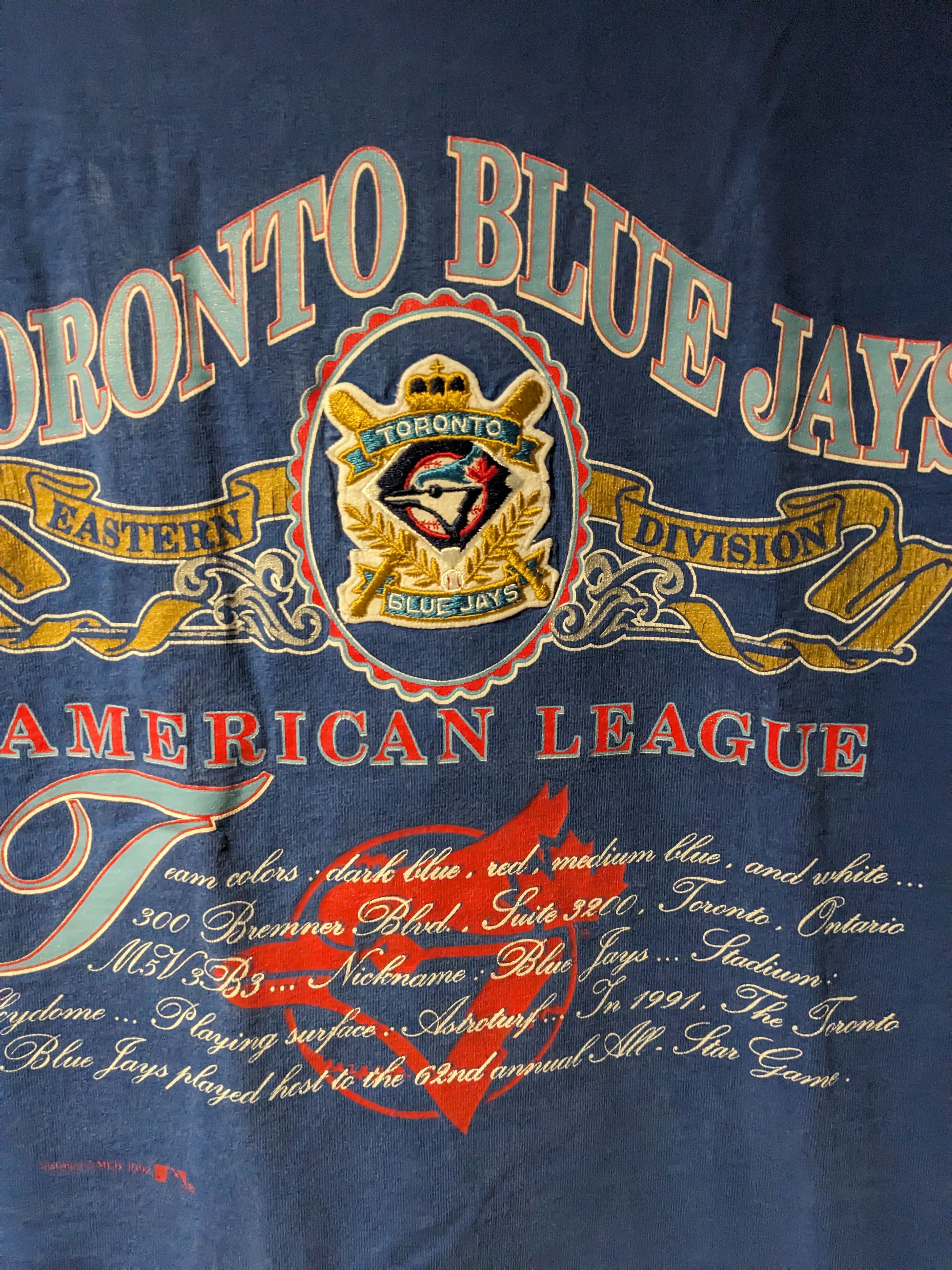MLB × Nutmeg × Vintage Vintage 1992 Toronto Blue Jays MLB Baseball Nutmeg T-Shirt Size US XL / EU 56 / 4 - 2 Thumbnail