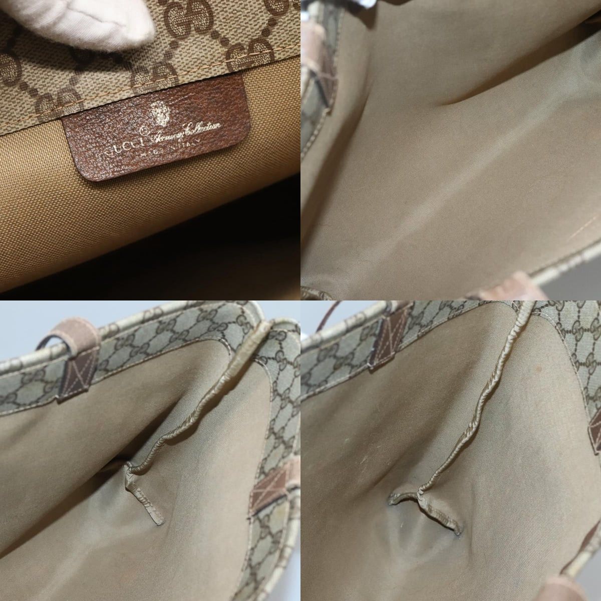 Gucci GUCCI GG Supreme Tote Bag Pvc Beige 41 02 109 Size ONE SIZE - 11 Thumbnail