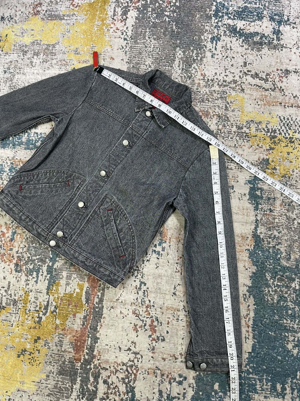 Marithe + Francois Girbaud Marithe + Francois Girbaud Denim Trucker Jacket Size S / US 4 / IT 40 - 11 Thumbnail