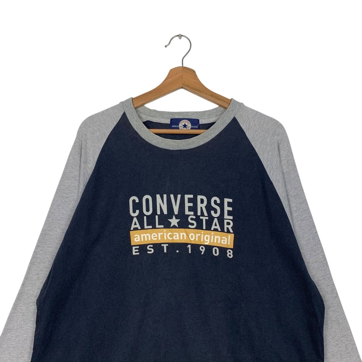 Converse CONVERSE All Star Big Logo Long Sleeve T Shirt #2627-C118 Size US L / EU 52-54 / 3 - 2 Thumbnail
