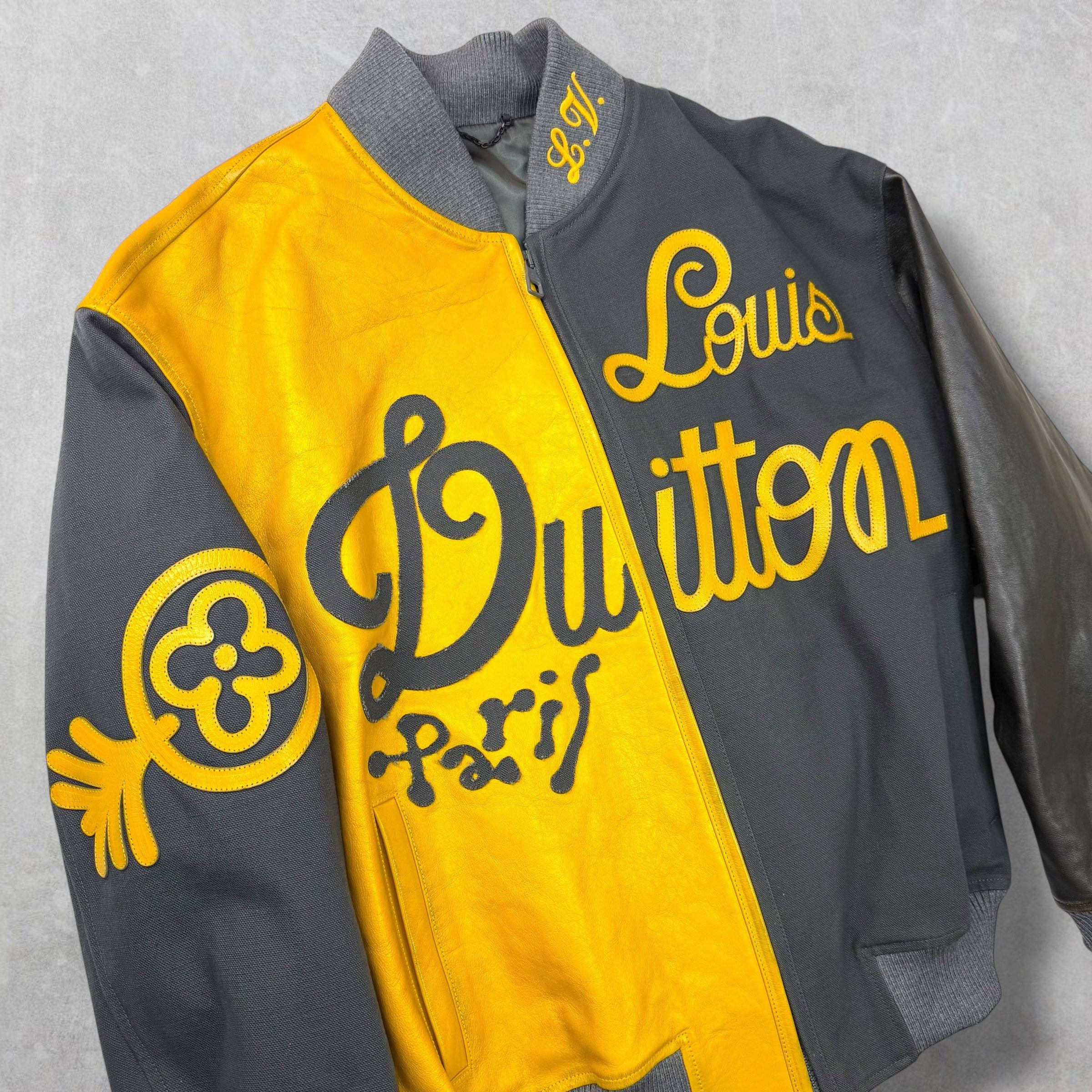 Louis Vuitton Louis Vuitton Canvas Leather Bomber Marigold Jacket 50 (L) Size US L / EU 52-54 / 3 - 3 Thumbnail
