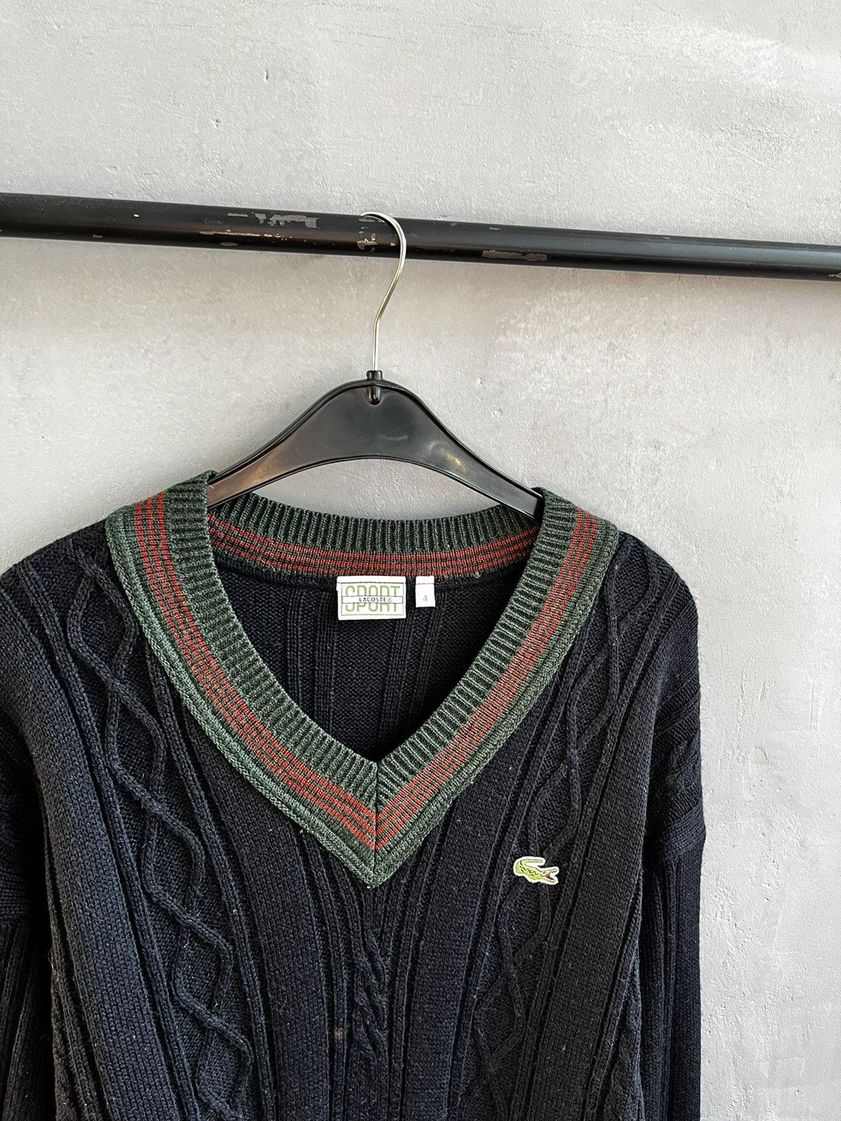 Lacoste × Vintage Lacoste knit sweater Gucci style Size US M / EU 48-50 / 2 - 2 Thumbnail