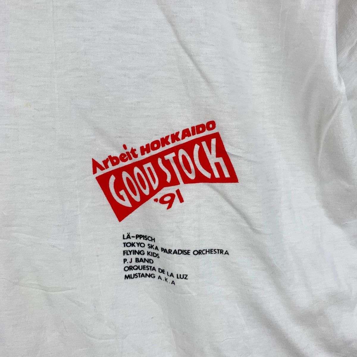 Vintage Vintage 1991 ARBEIT HOKKAIDO GOODSTOCK Music Festival Tee Size US M / EU 48-50 / 2 - 3 Thumbnail