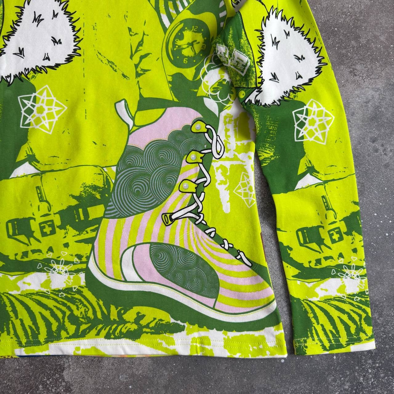 Custo Barcelona × Japanese Brand Custo Barcelona Y2K Vintage Lady Printed Long Sleeve Top Size L / US 10 / IT 46 - 12 Thumbnail