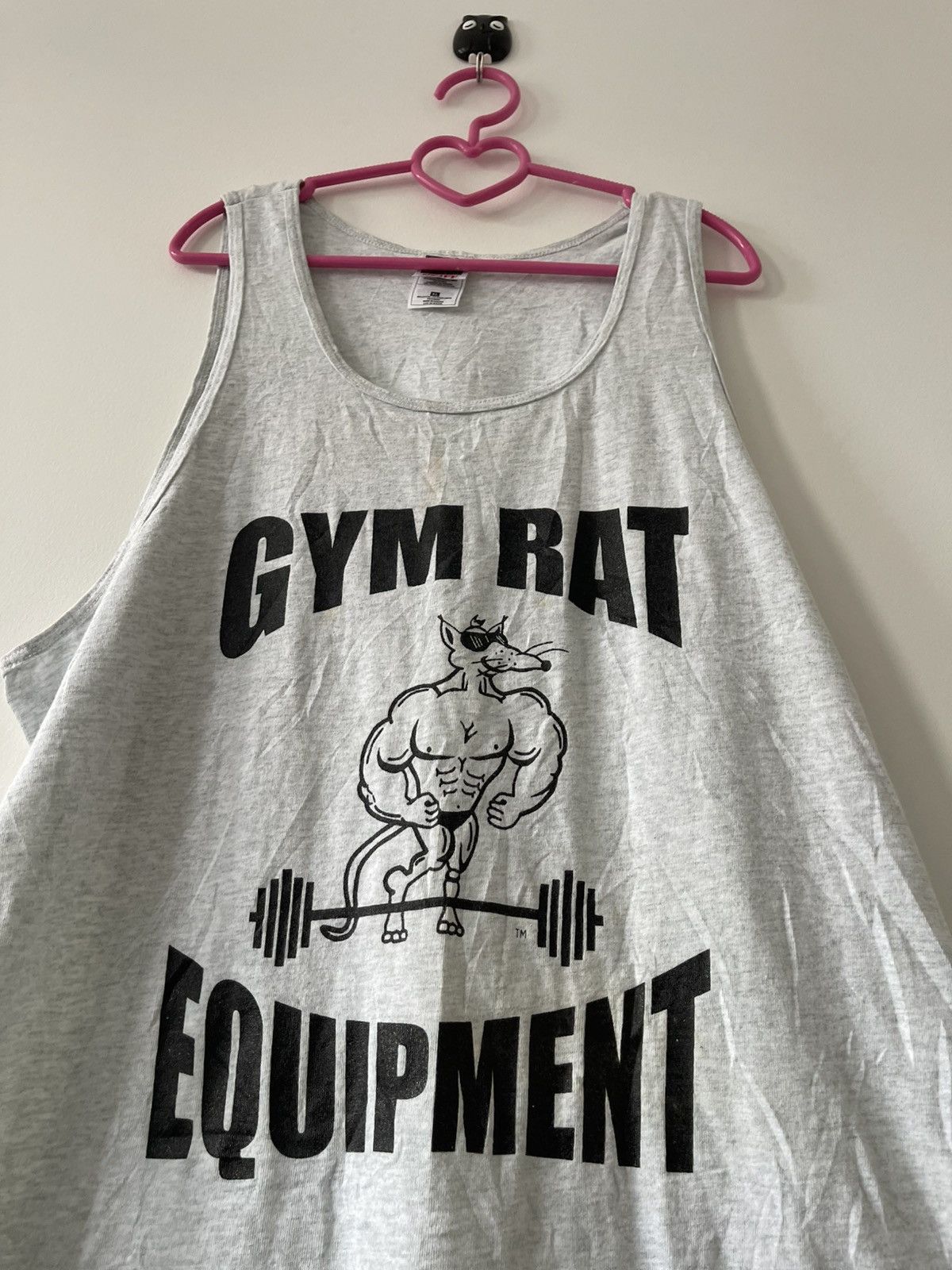 Vintage Rare Vintage GYM RAT EQUIPMENT Spell Out Big Logo Size US XL / EU 56 / 4 - 2 Thumbnail