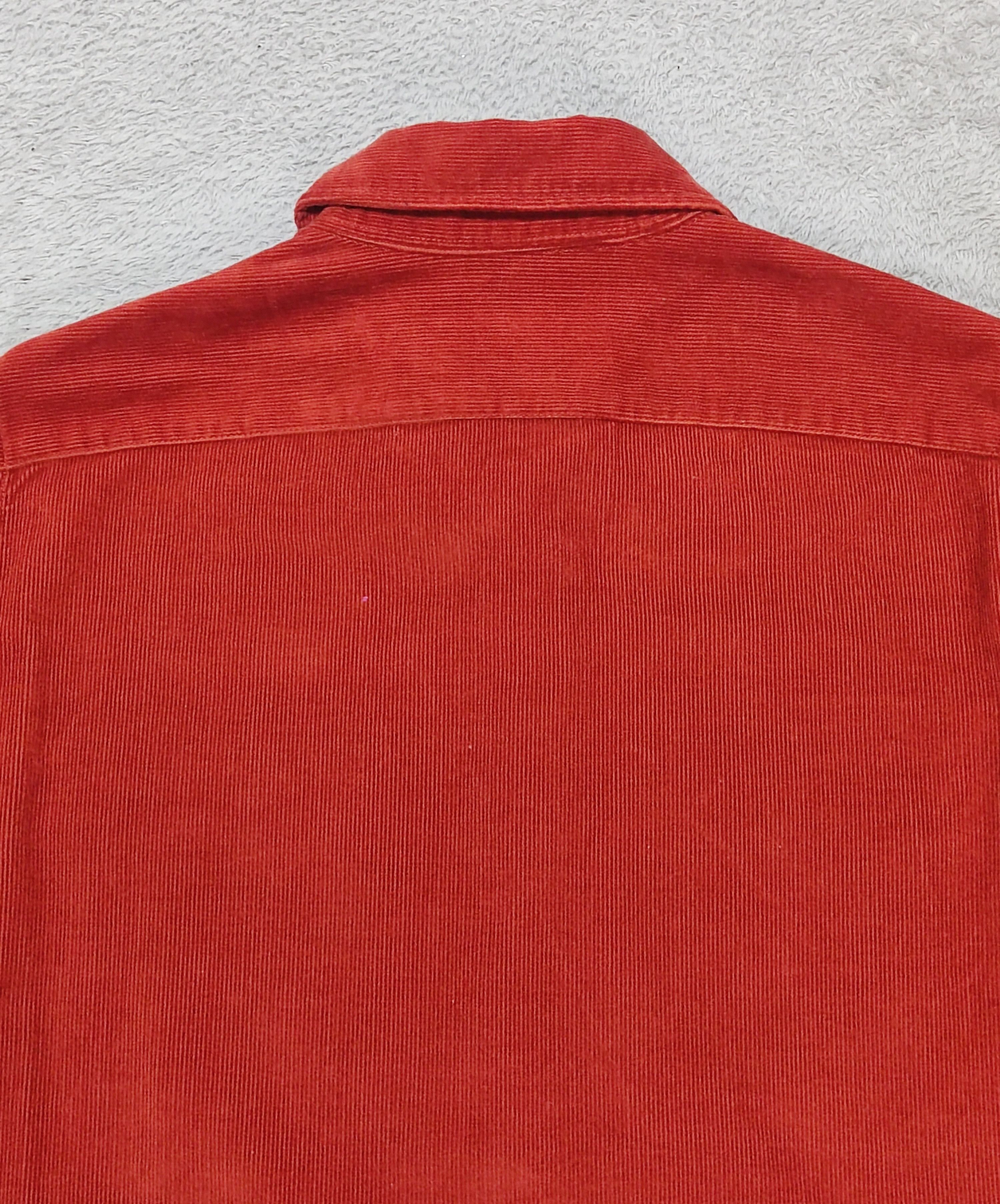 Polo Ralph Lauren VTG Polo Sport Ralph Lauren Sportswoman Red Corduroy Shirt Size S / US 4 / IT 40 - 7 Thumbnail