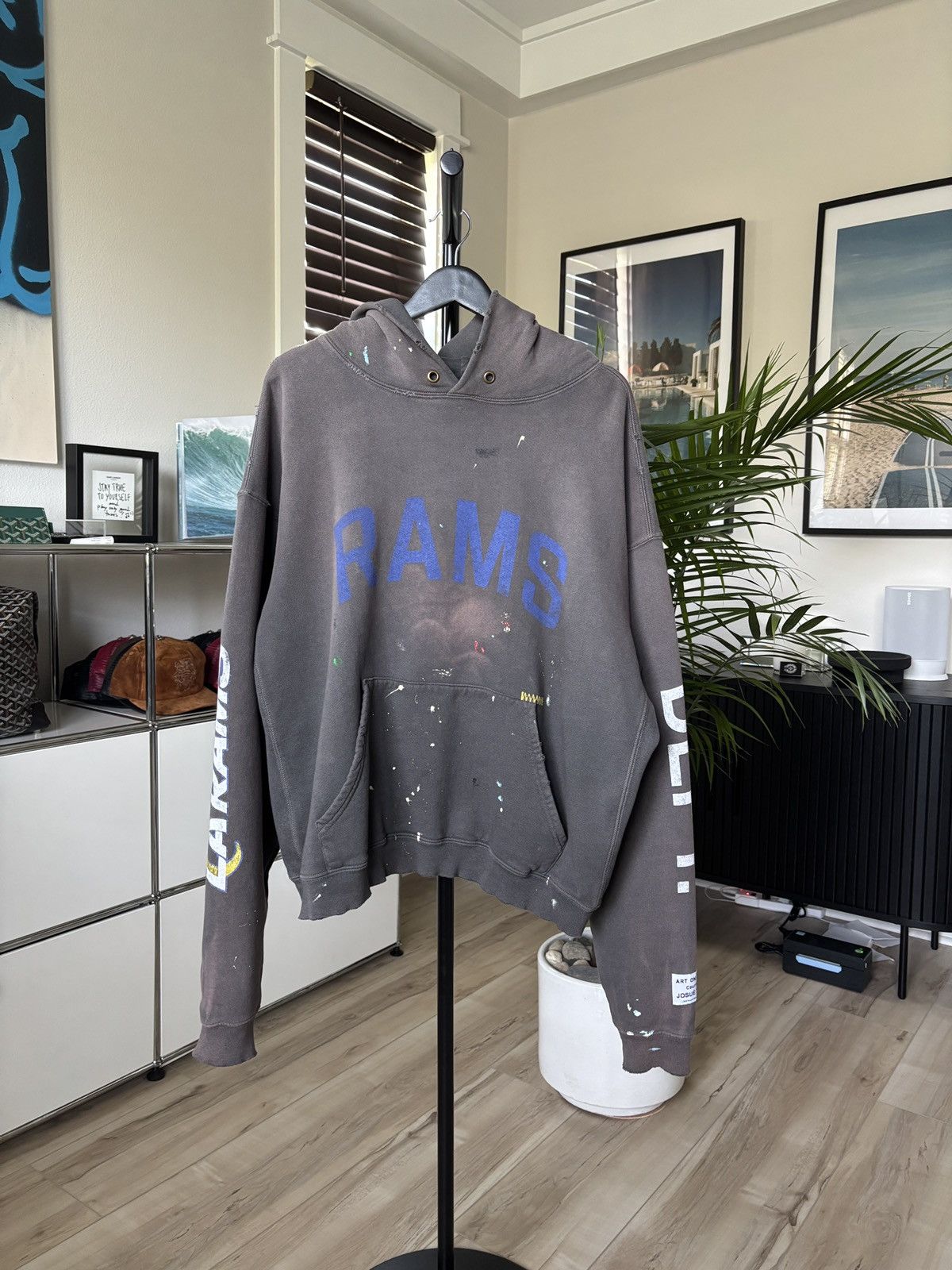 Gallery Dept. 🏈 LA RAMS DISTRESSED PAINTER HOODIE Size US M / EU 48-50 / 2 - 2 Thumbnail