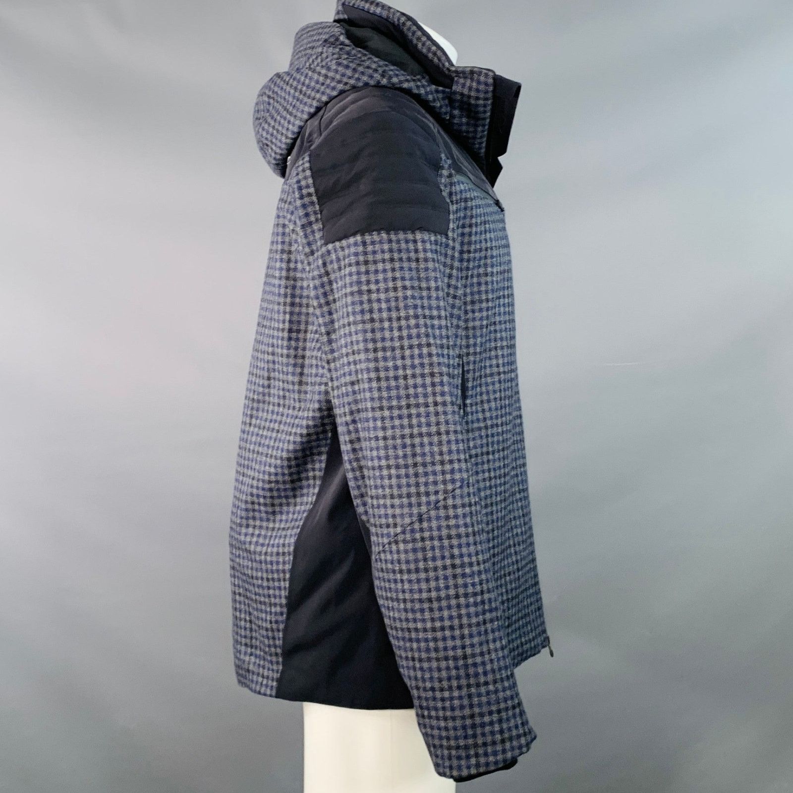KJUS KJUS Formula SE Black Grey Navy Plaid Polyamide Ski Jacket Size US M / EU 48-50 / 2 - 2 Thumbnail