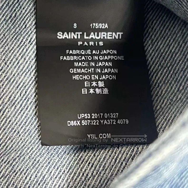 Saint Laurent Paris Saint Laurent SLP Denim Jacket S. Size US S / EU 44-46 / 1 - 5 Thumbnail