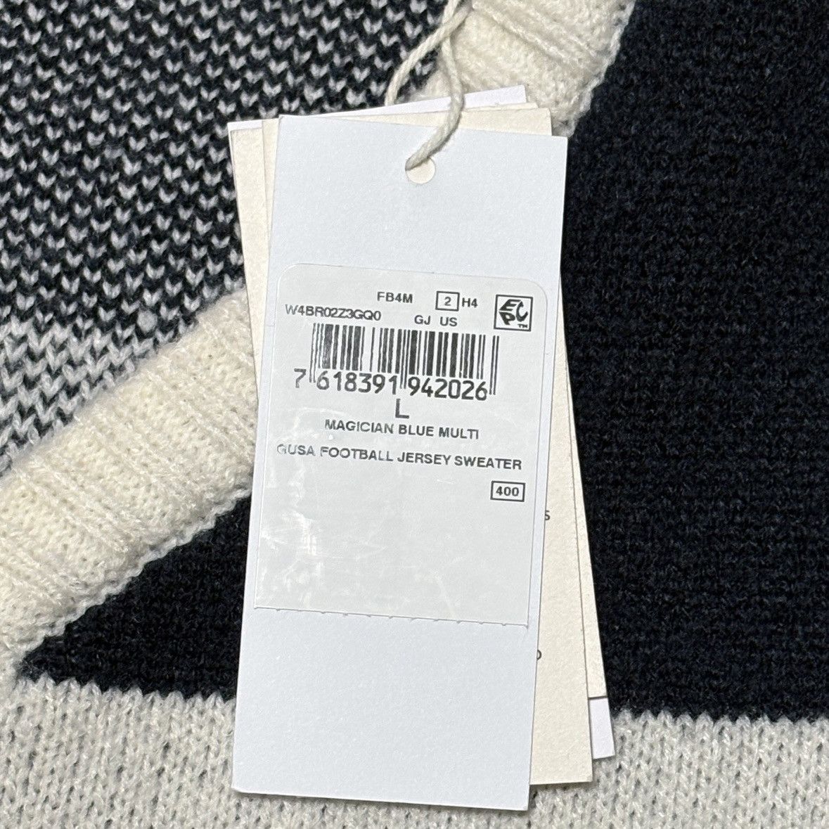 Guess FW2024 GUESS U.S.A. BY ERL FOOTBALL JERSEY SWEATER NWT Size L / US 10 / IT 46 - 12 Thumbnail