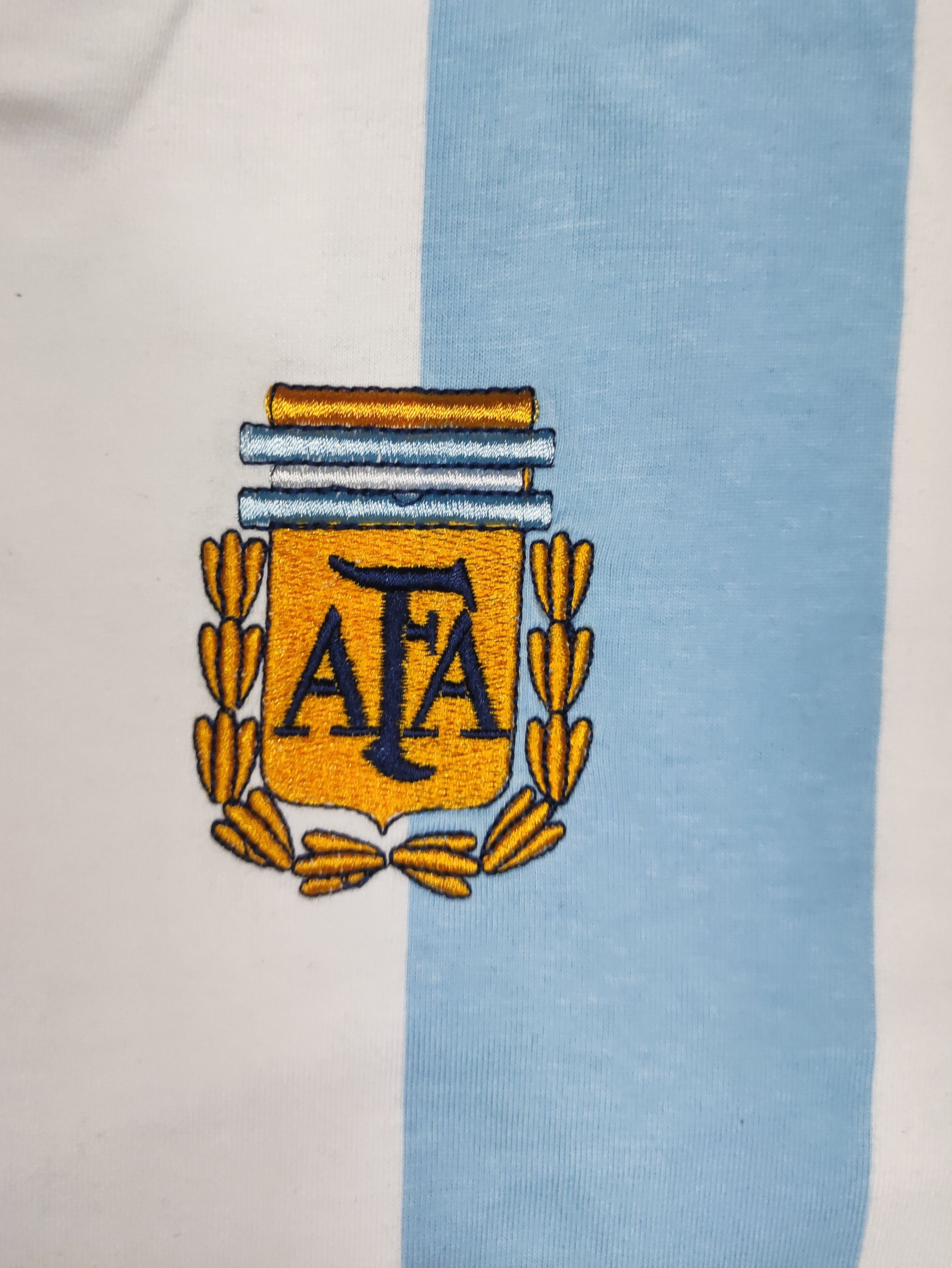 Adidas Argentina Adidas 1974 Home Reedition (Made in 2005) Shirt Size US L / EU 52-54 / 3 - 9 Thumbnail