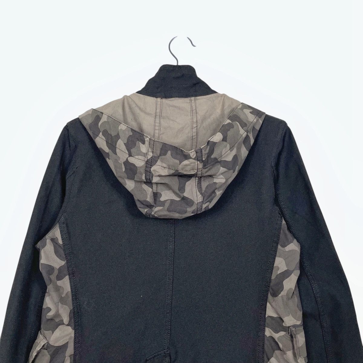 Comme des Garcons Black Comme Des Garcons Camo Double Layer Hooded Jacket Size US M / EU 48-50 / 2 - 8 Thumbnail