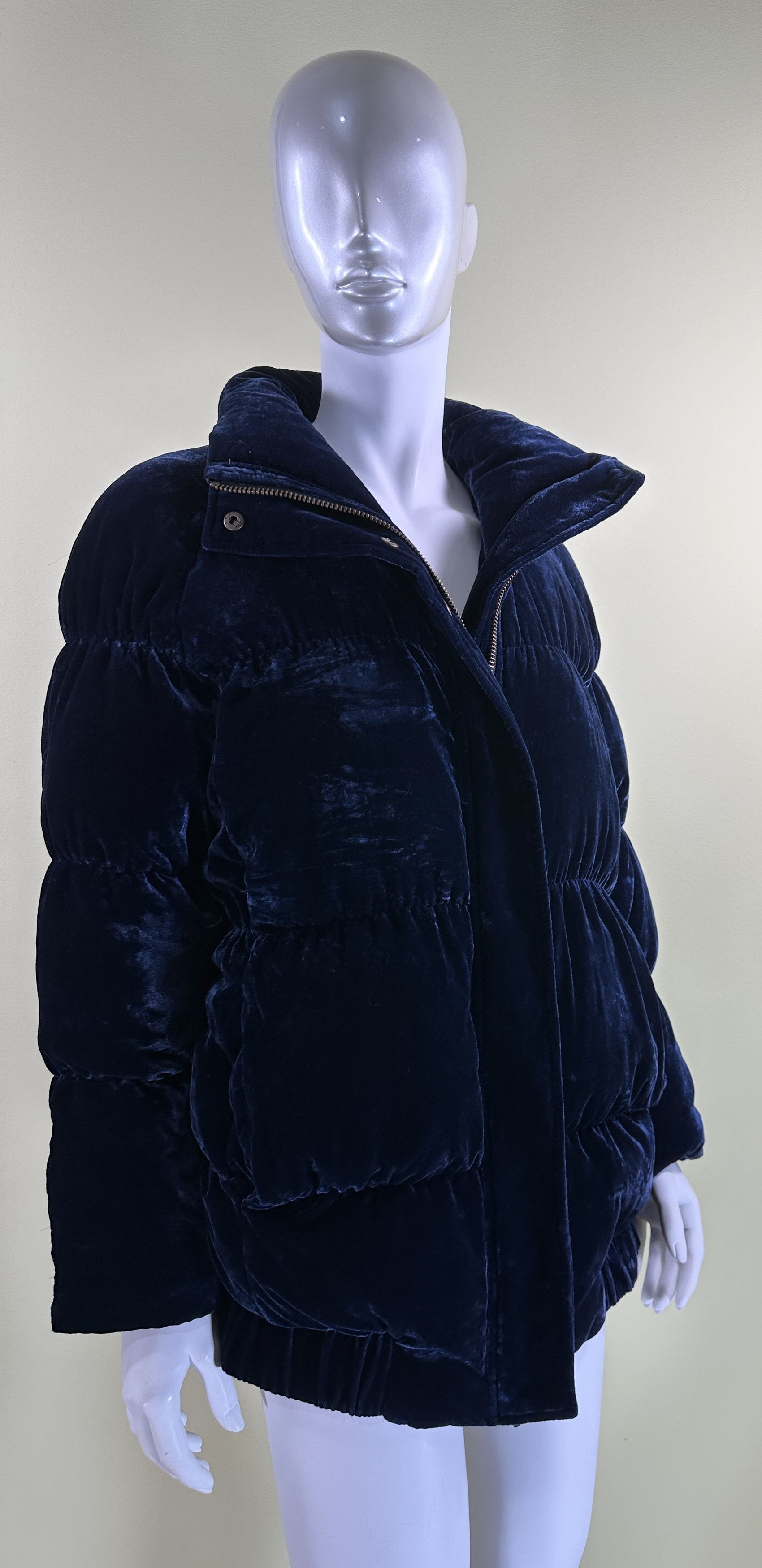 Designer Rabens Saloner velvet blue jacket Size S / US 4 / IT 40 - 5 Thumbnail
