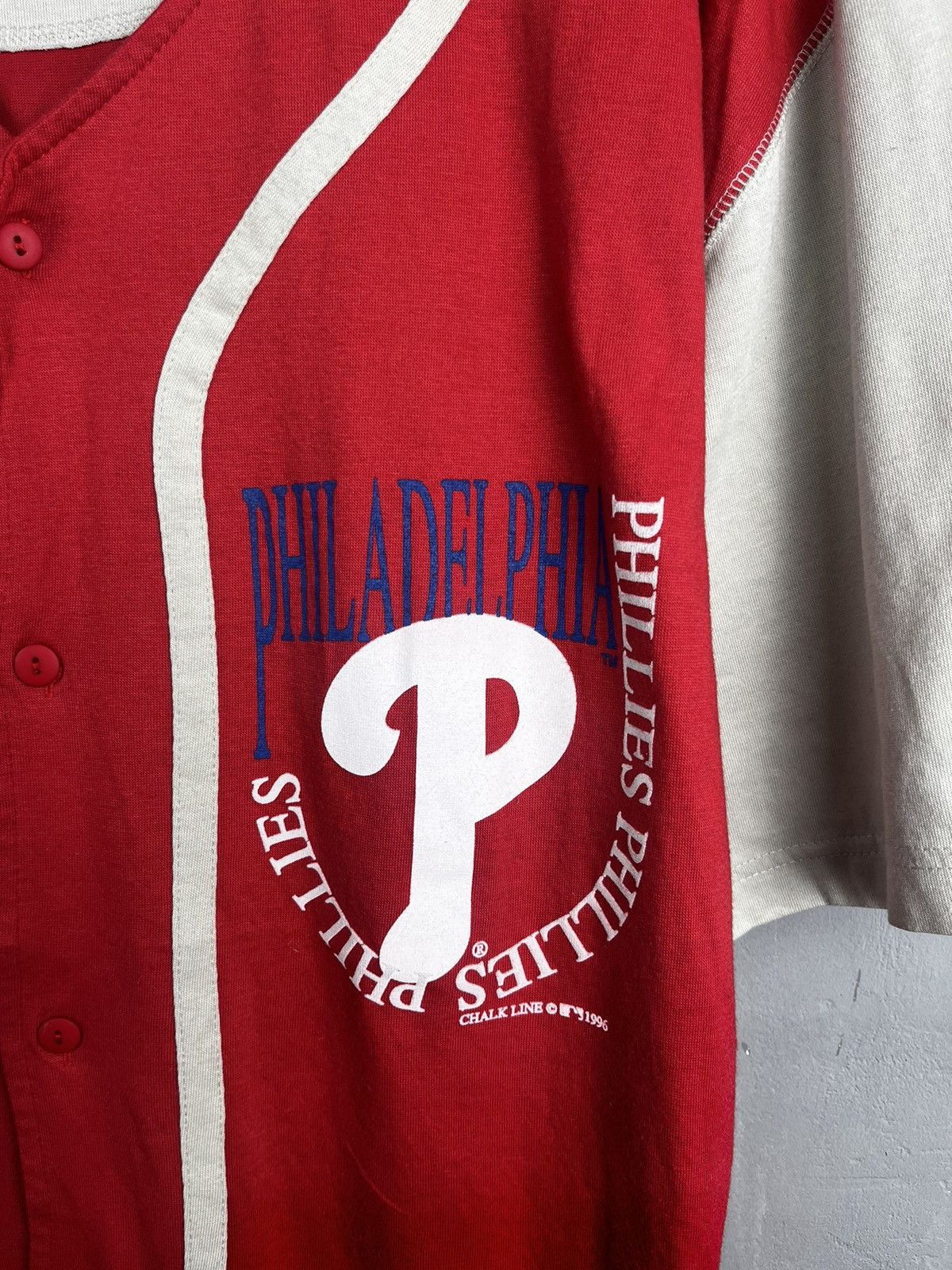 MLB × Vintage PHILADELPHIA jersey 1996 vintage Size US L / EU 52-54 / 3 - 3 Thumbnail