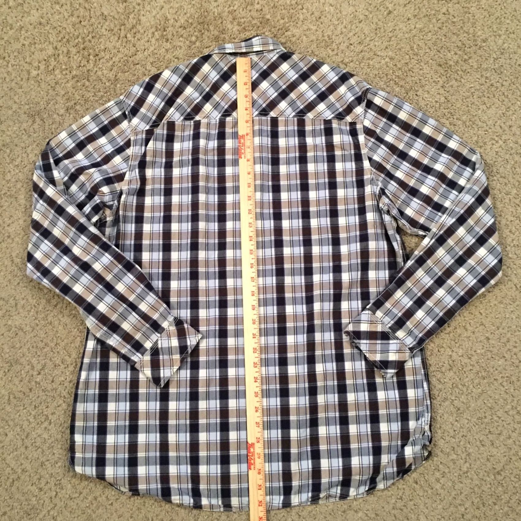 Timberland Timberland Button-Up Shirt Mens XL Long Sleeve Blue Plaid Classic Fit Size US XL / EU 56 / 4 - 6 Thumbnail