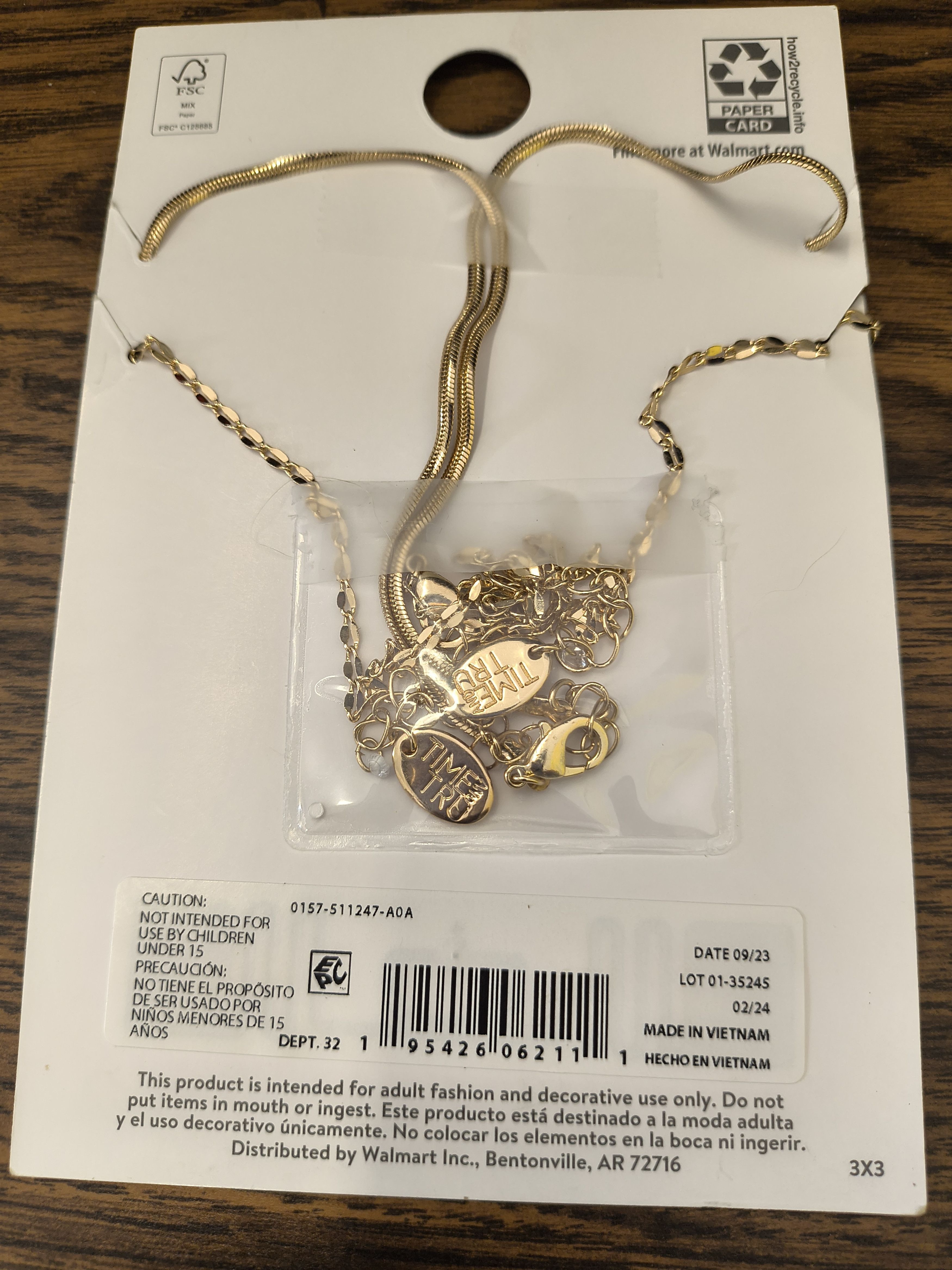 Walmart Time and Tru 2 set Aquarius Necklaces Size ONE SIZE - 3 Thumbnail