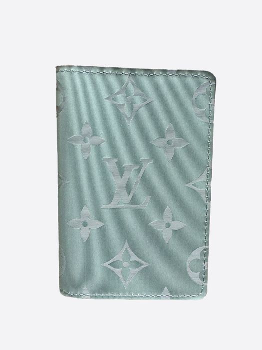 Pre-owned Louis Vuitton Pocket Organizer Monogram Titanium Grey