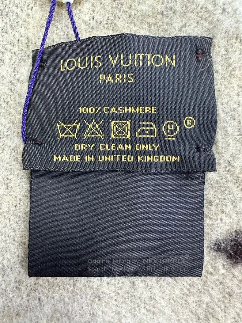 Louis Vuitton Louis Vuitton Brown logo printed double face cashmere scar Size ONE SIZE - 4 Thumbnail