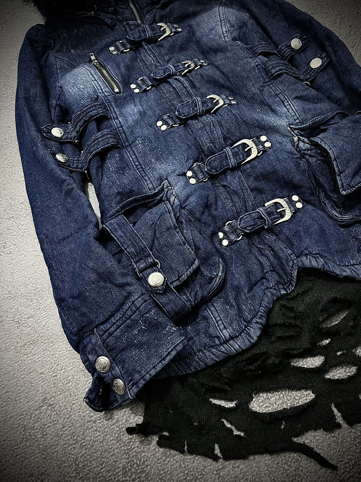 Japanese Brand Vintage Backs Bono Gothic Bondage Retro Fur Hooded Jacket Size US M / EU 48-50 / 2 - 4 Thumbnail