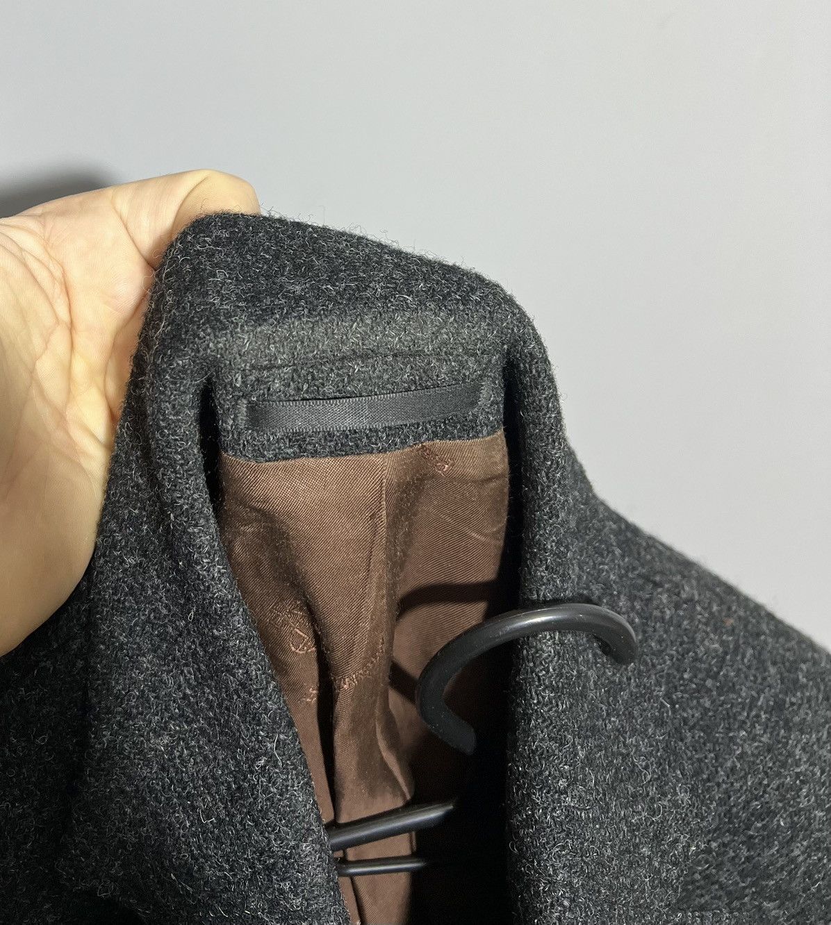 Harris Tweed × Vintage Vintage Harris Tweed Dark Gray Classic Blazer Two Button Size US XL / EU 56 / 4 - 9 Thumbnail