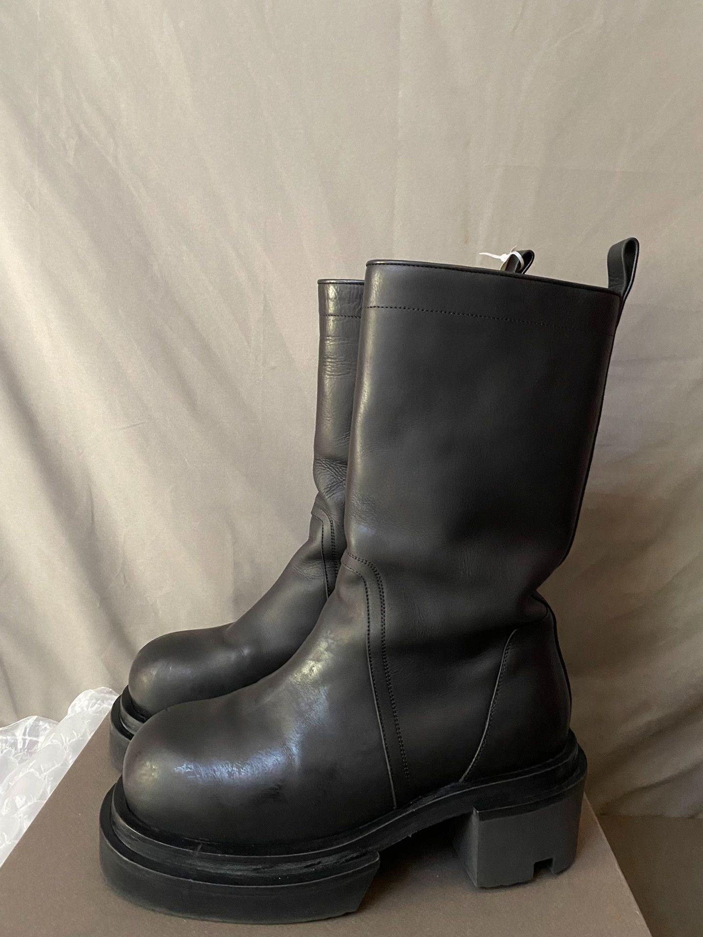 Rick Owens Rick Owens Retro Black Boots 40 Men Size US 7.5 / EU 40-41 - 1 Thumbnail