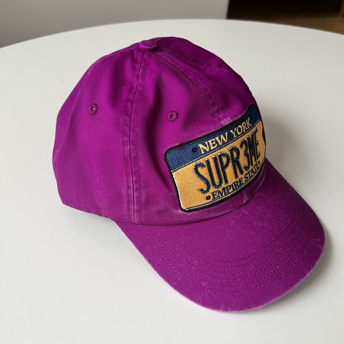 Supreme Supreme License Plate 6-panel Hat Purple Size ONE SIZE - 6 Thumbnail