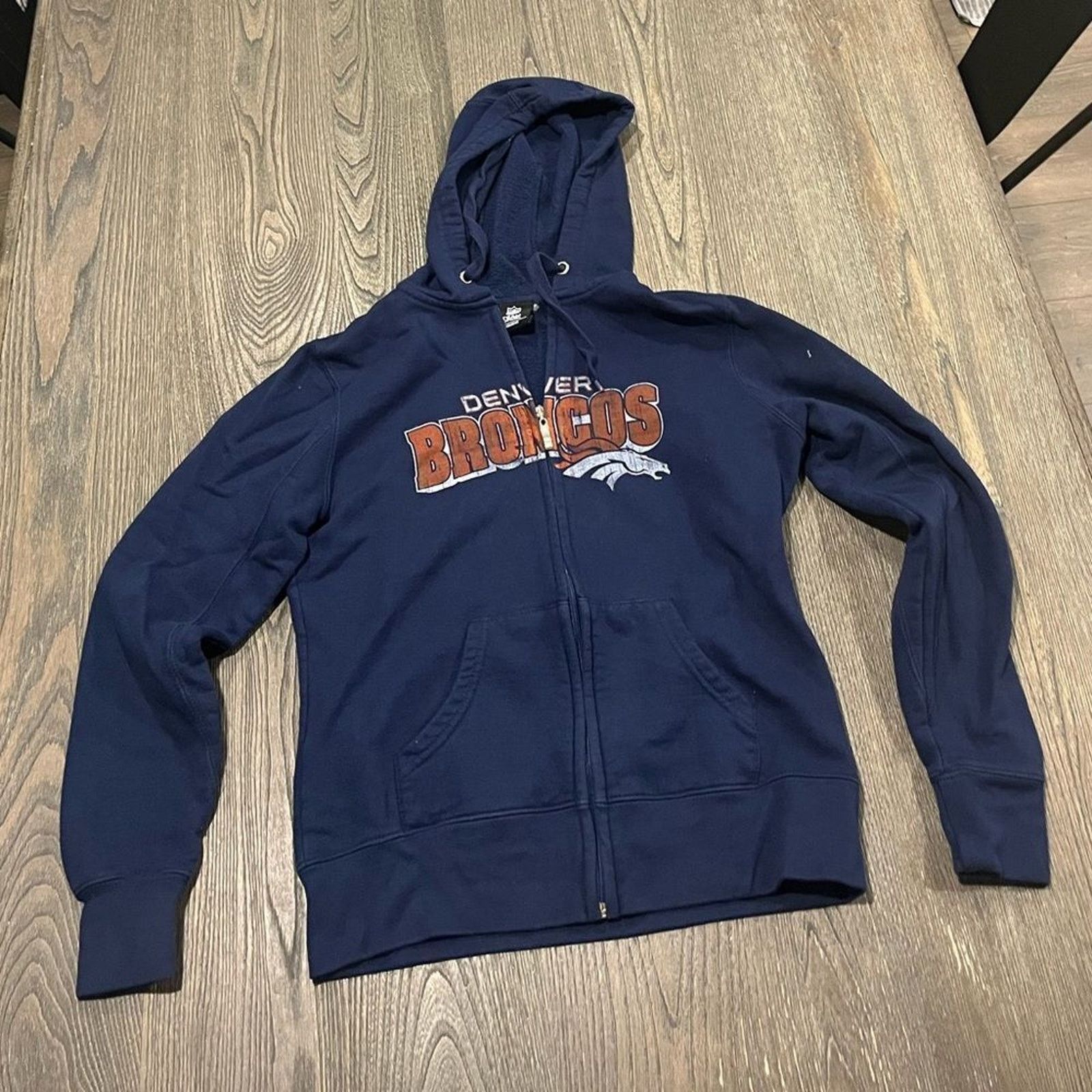 NFL Denver Broncos NFL Navy Blue Full Zip Hoodie Size Small Size S / US 4 / IT 40 - 1 Thumbnail