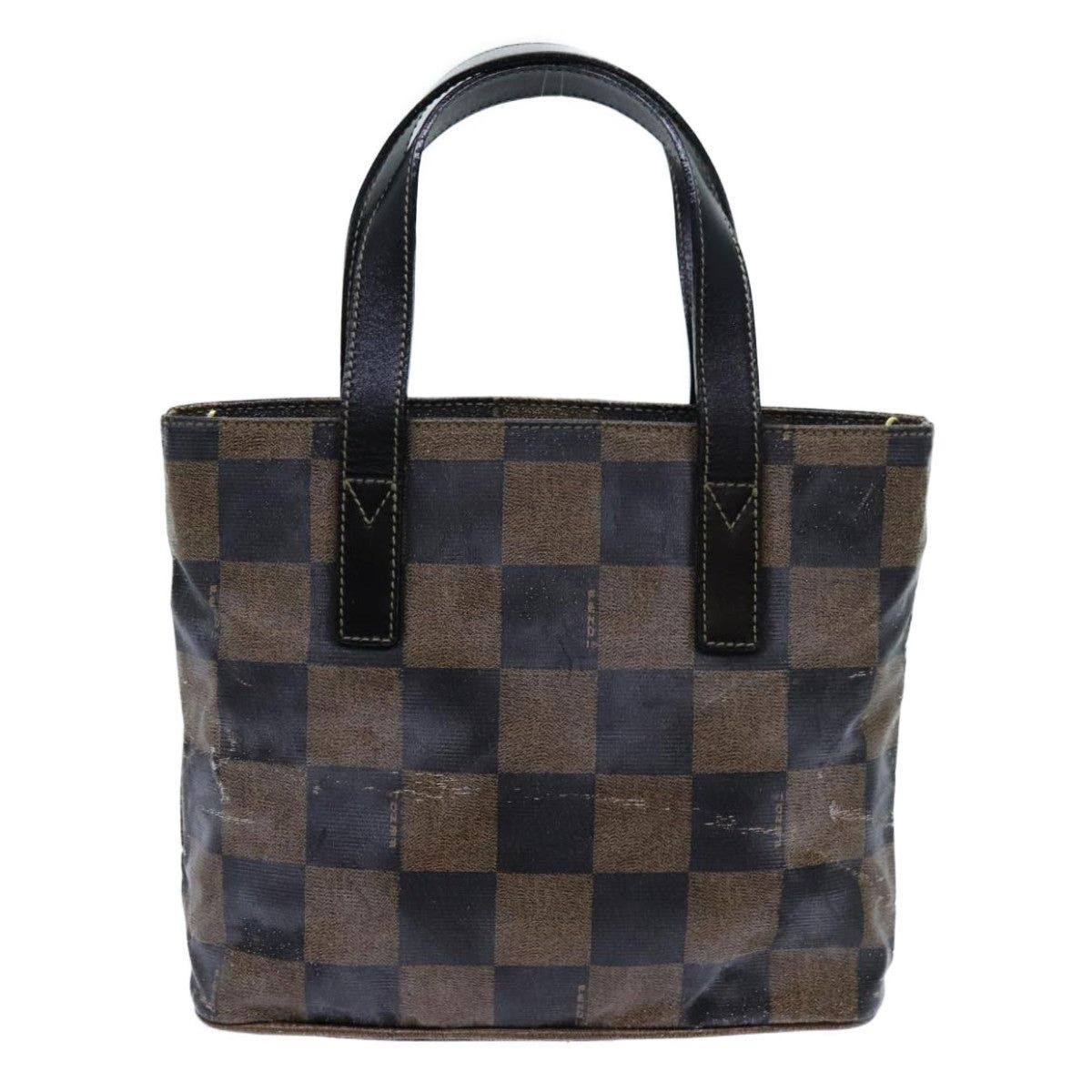 Fendi FENDI Pecan Canvas Hand Bag Brown Black Size ONE SIZE - 3 Thumbnail