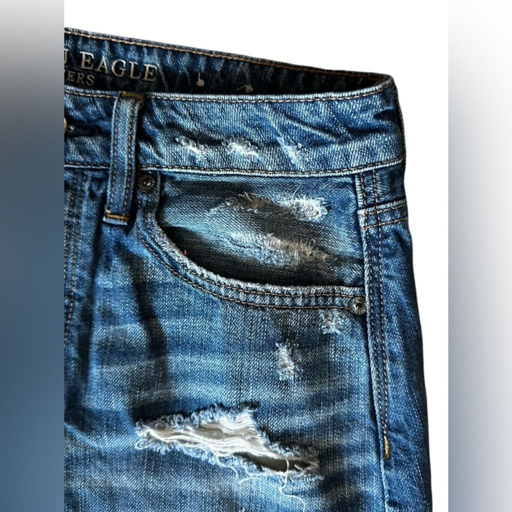 American Eagle Outfitters American Eagle Denim Mini Skirt Blue Women's Size 6. Size 28" / US 6 / IT 42 - 9 Thumbnail