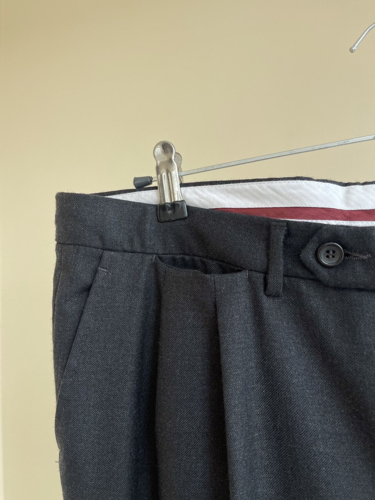 Canali Cashmere Suit 90s Single Breasted 3 Buttons Blazer Trousers Size 44R - 9 Thumbnail