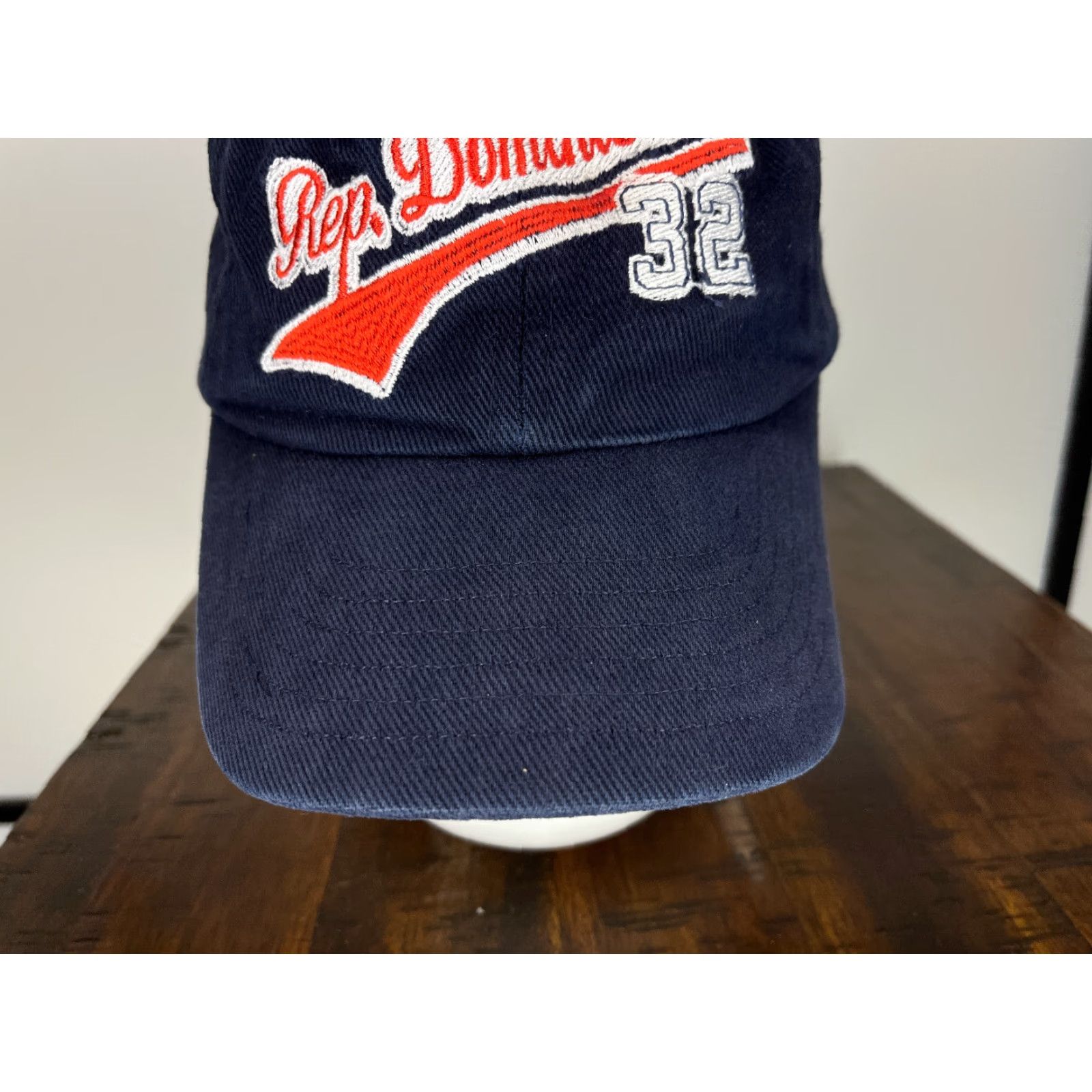 Vintage Latreinta Dos Rep. Dominicana 32 Hat Cap Strap Back Adult Large Blue Embroidered Cotton Twill Hat/Cap Size ONE SIZE - 3 Thumbnail