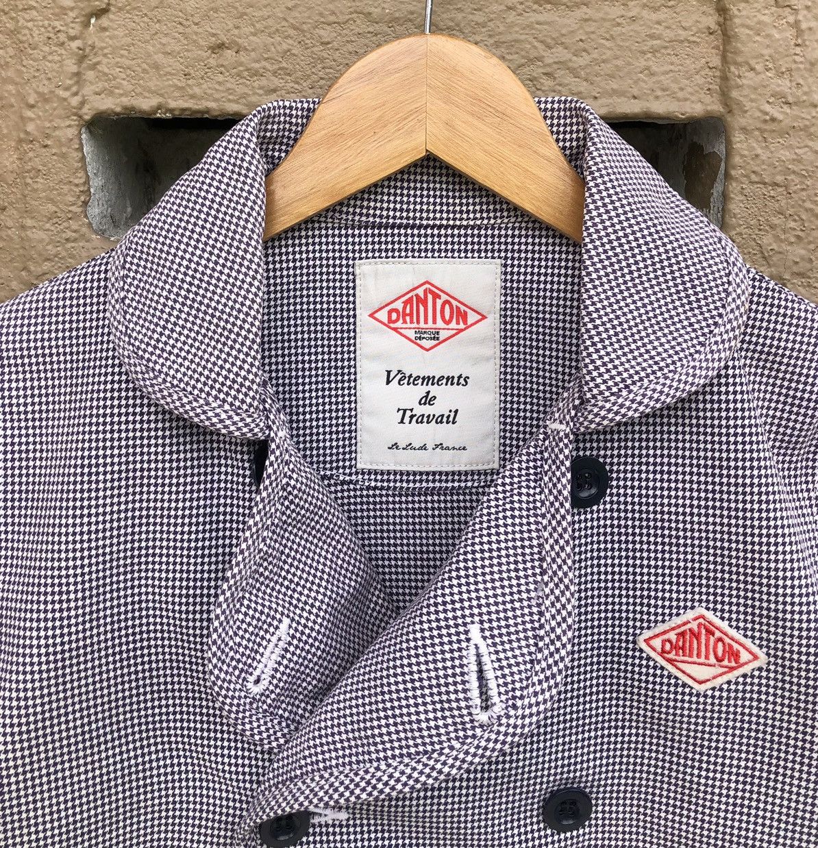 Danton Danton Vetements De Travail Houndstooth Design Jacket Size US S / EU 44-46 / 1 - 8 Thumbnail