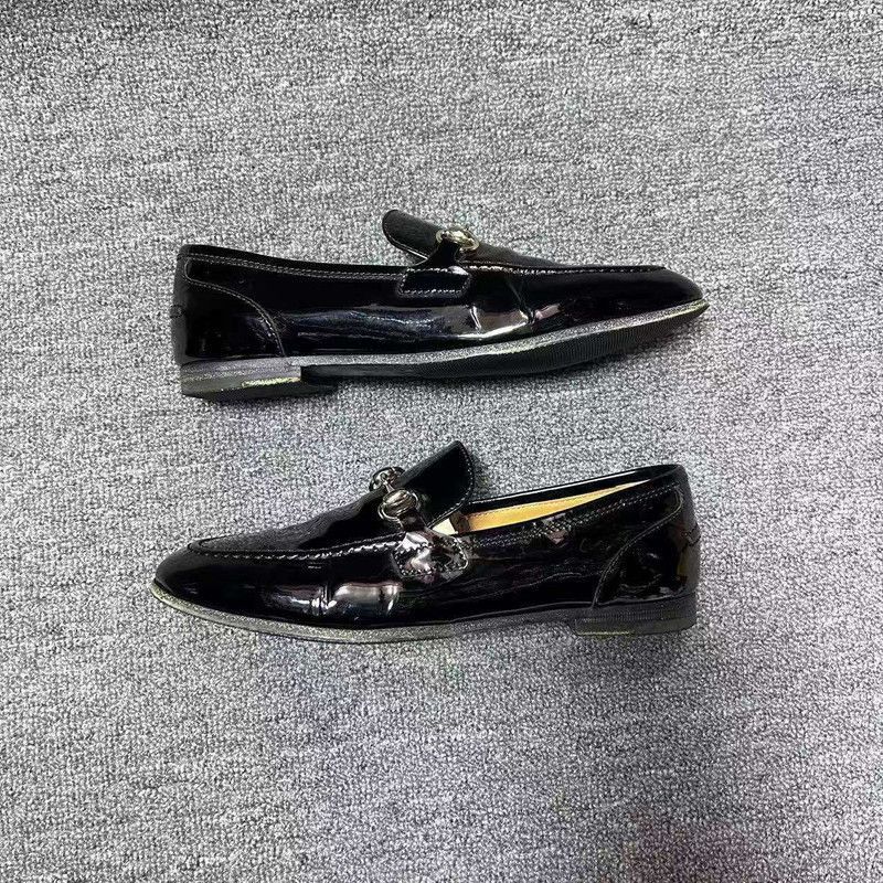 Gucci Gucci Black Patent Leather Loafers for Men and Women Size US 5.5 / EU 38 - 6 Thumbnail