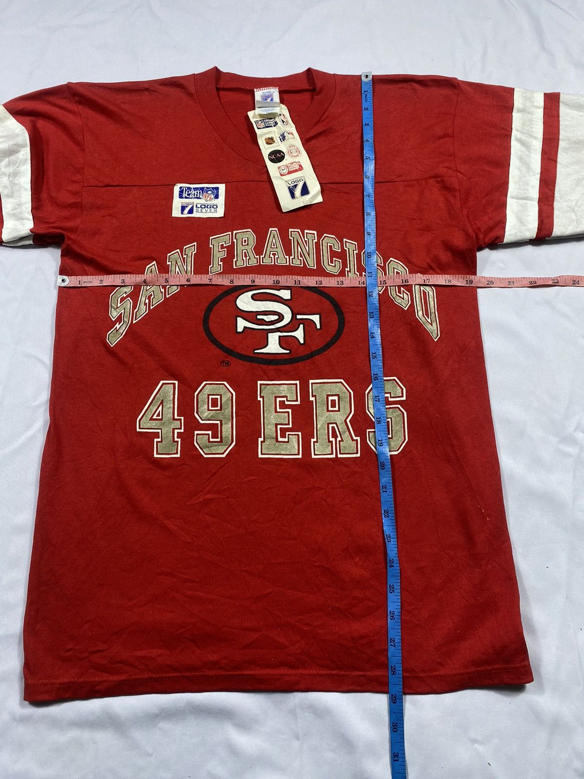 Logo 7 Vintage 80s Logo 7 San Fransisco 49 ERS short Sleeve tee Size US M / EU 48-50 / 2 - 9 Thumbnail