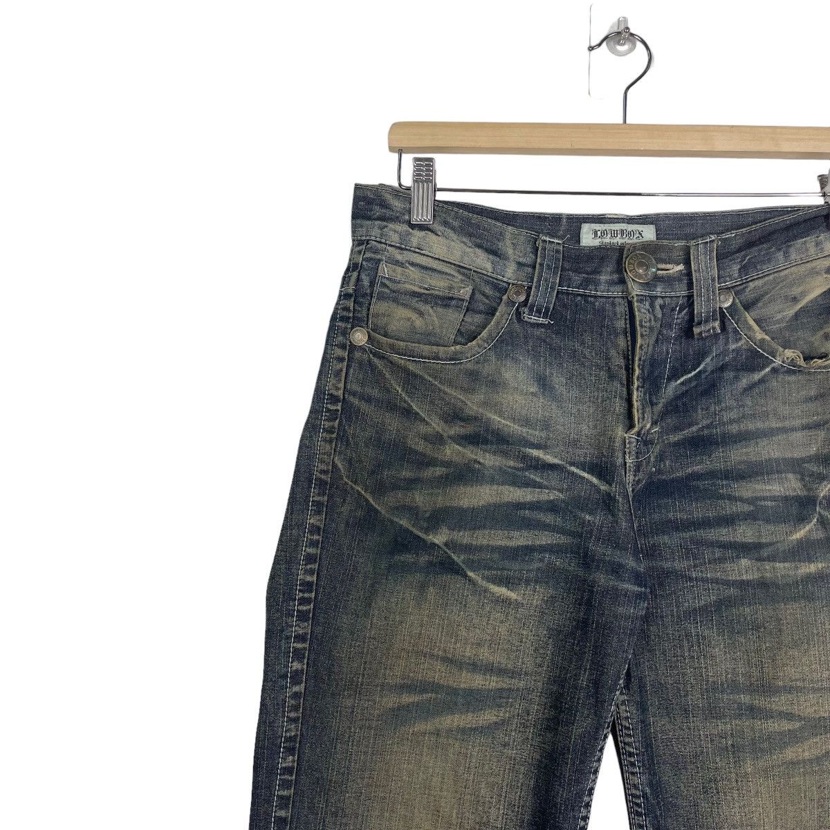 Japanese Brand × Tornado Mart JAPANASE LOWBOX DISTRESSED FLARE JEANS Size US 32 / EU 48 - 7 Thumbnail