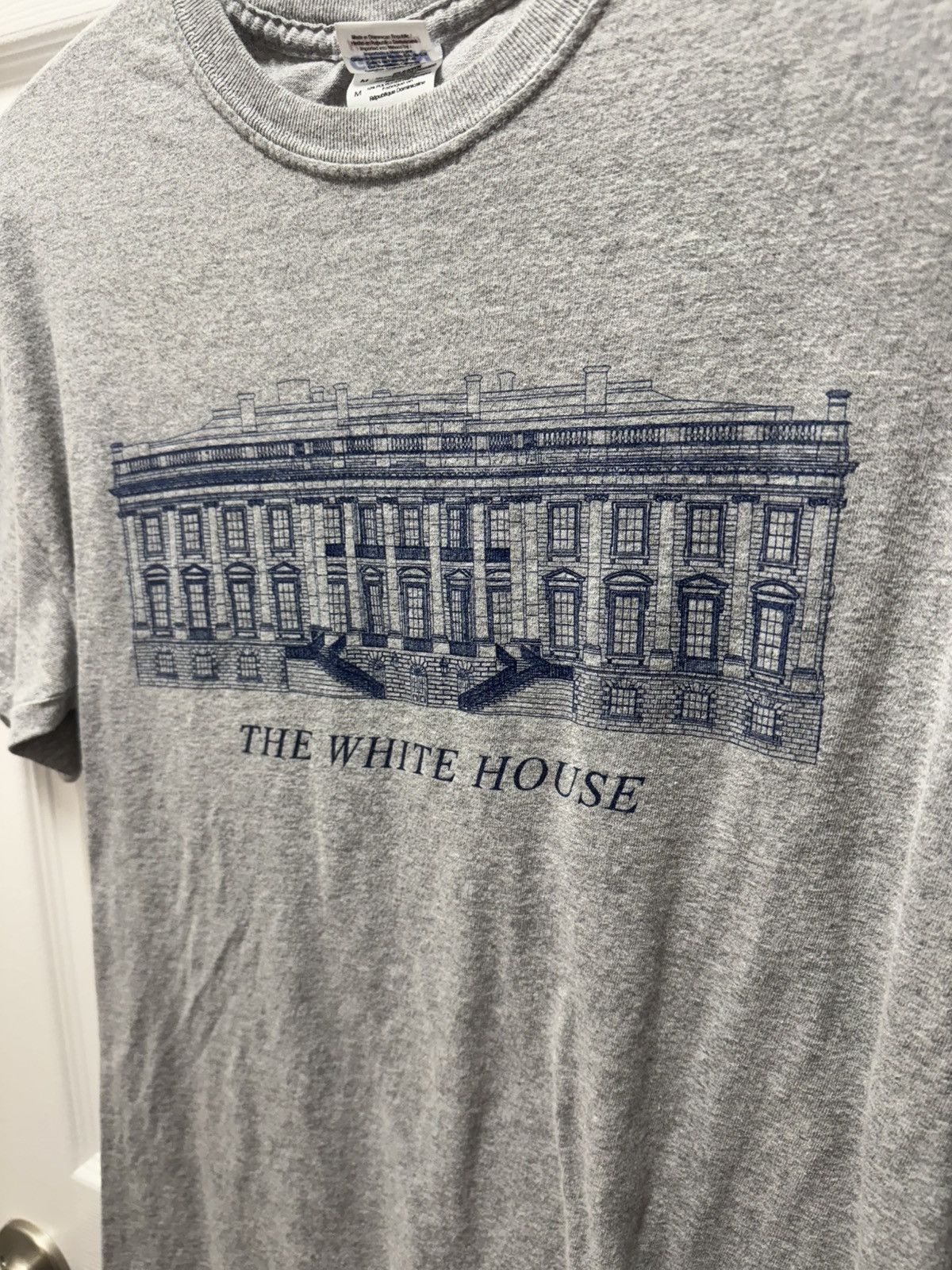 Gildan Gildan Heavy Cotton Vintage Grey The White House Shirt Size US M / EU 48-50 / 2 - 2 Thumbnail