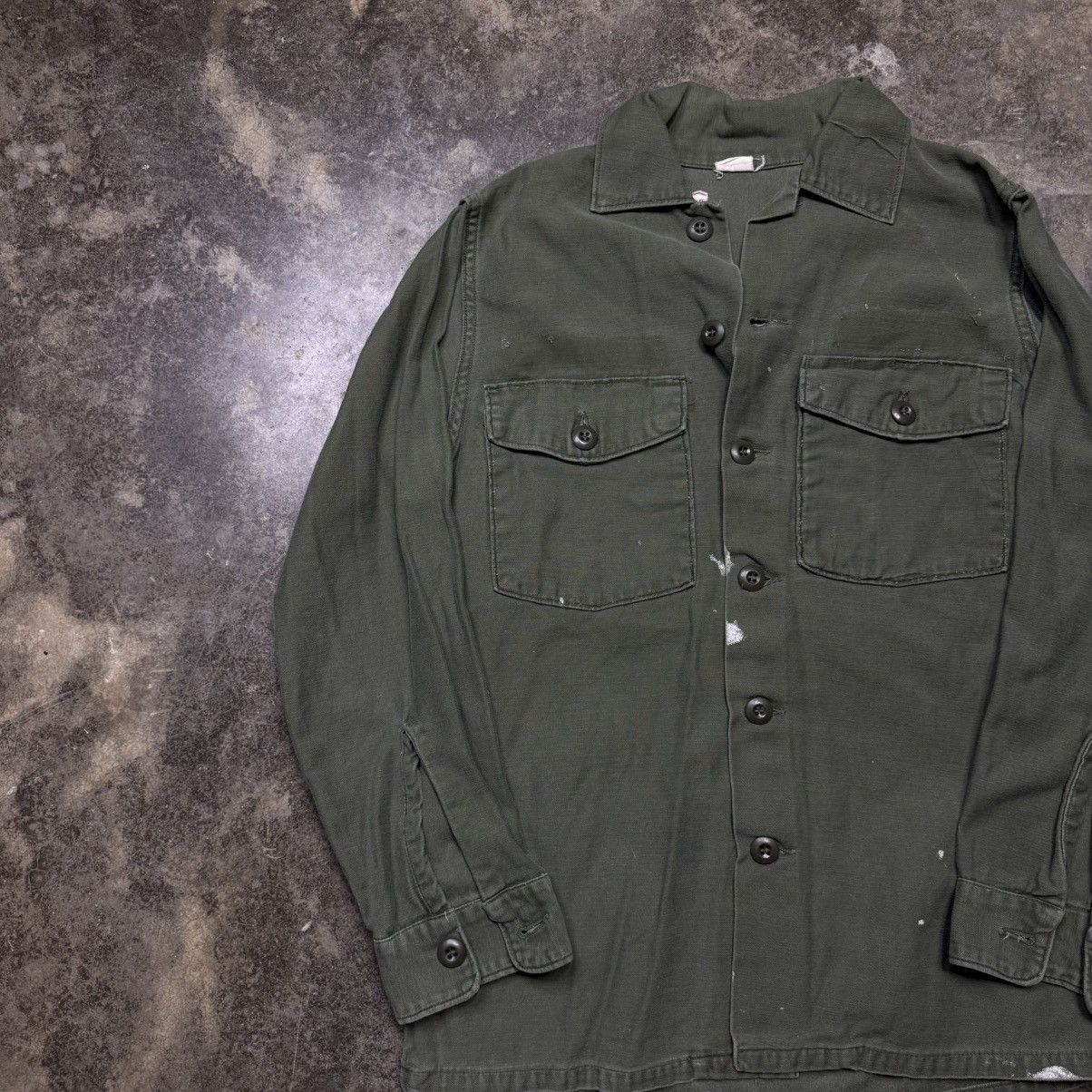 Vintage vintage green OG 107 US navy button up shirt Size US M / EU 48-50 / 2 - 4 Thumbnail