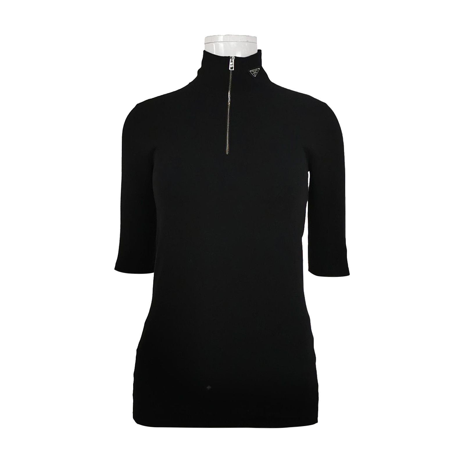 Prada Prada Logo Plaque Zip-Up Sweater IT 38 Size XS / US 0-2 / IT 36-38 - 1 Thumbnail