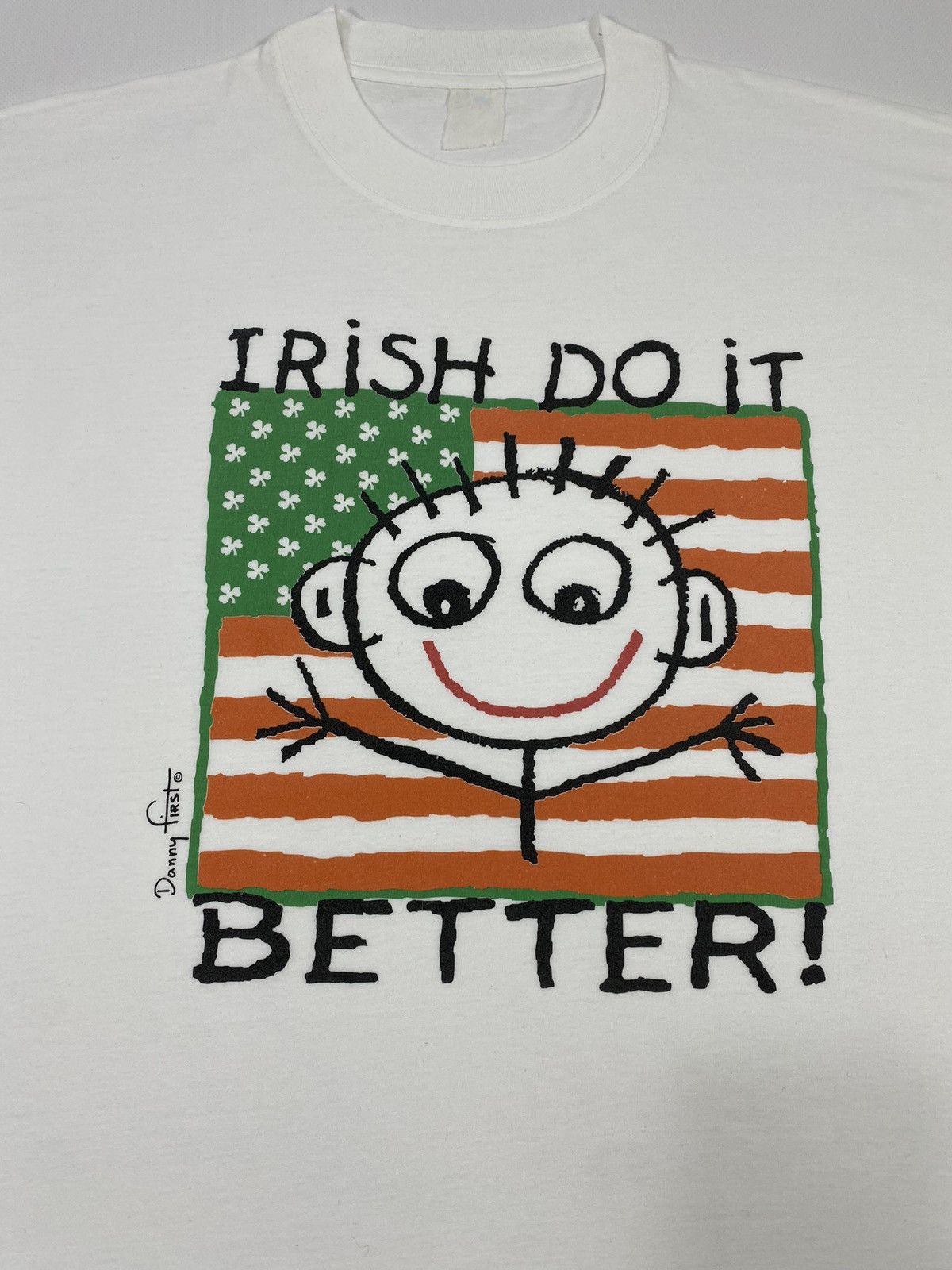 Vintage 🔥LASTDROP🔥 90s Danny First Painter Irish Do It Better RARE Size US M / EU 48-50 / 2 - 3 Thumbnail