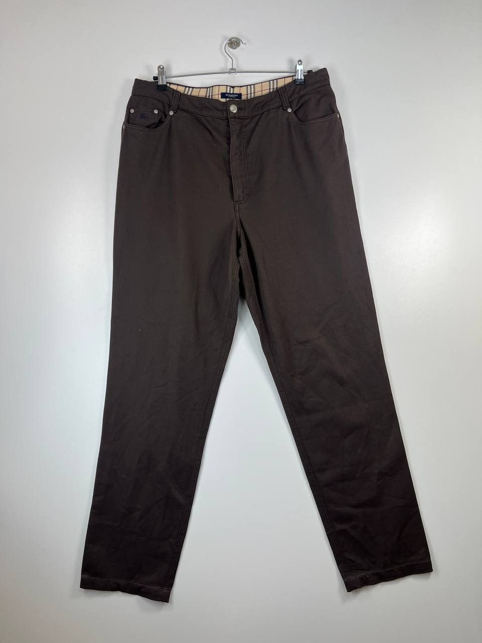 Burberry Burberry London Brown Stretch Cotton Pants Women’s Size 48 Size 38" / US 16 / IT 52 - 1 Thumbnail