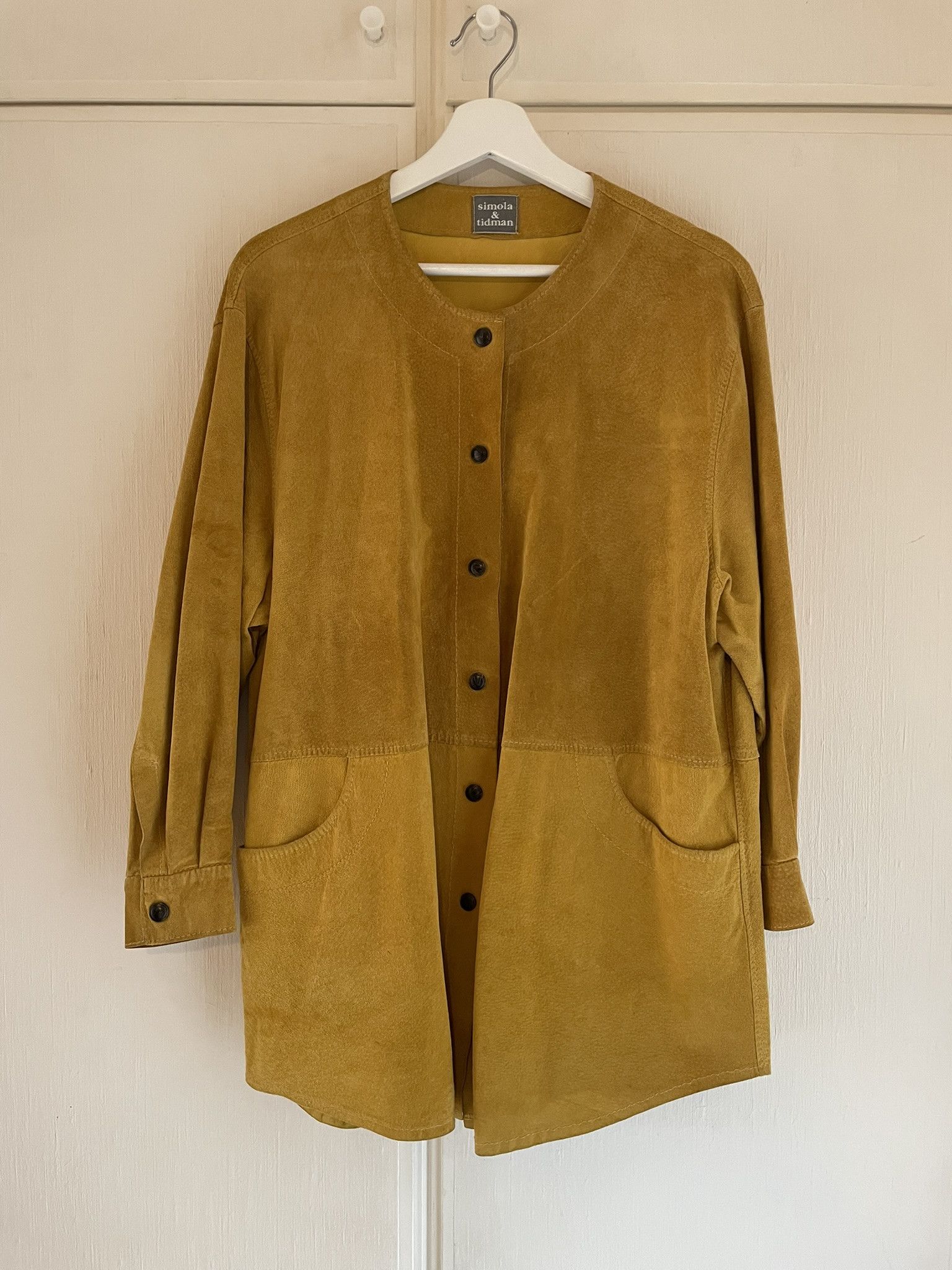Other Simola & Tidman Yellow Suede Jacket Size S / US 4 / IT 40 - 1 Thumbnail