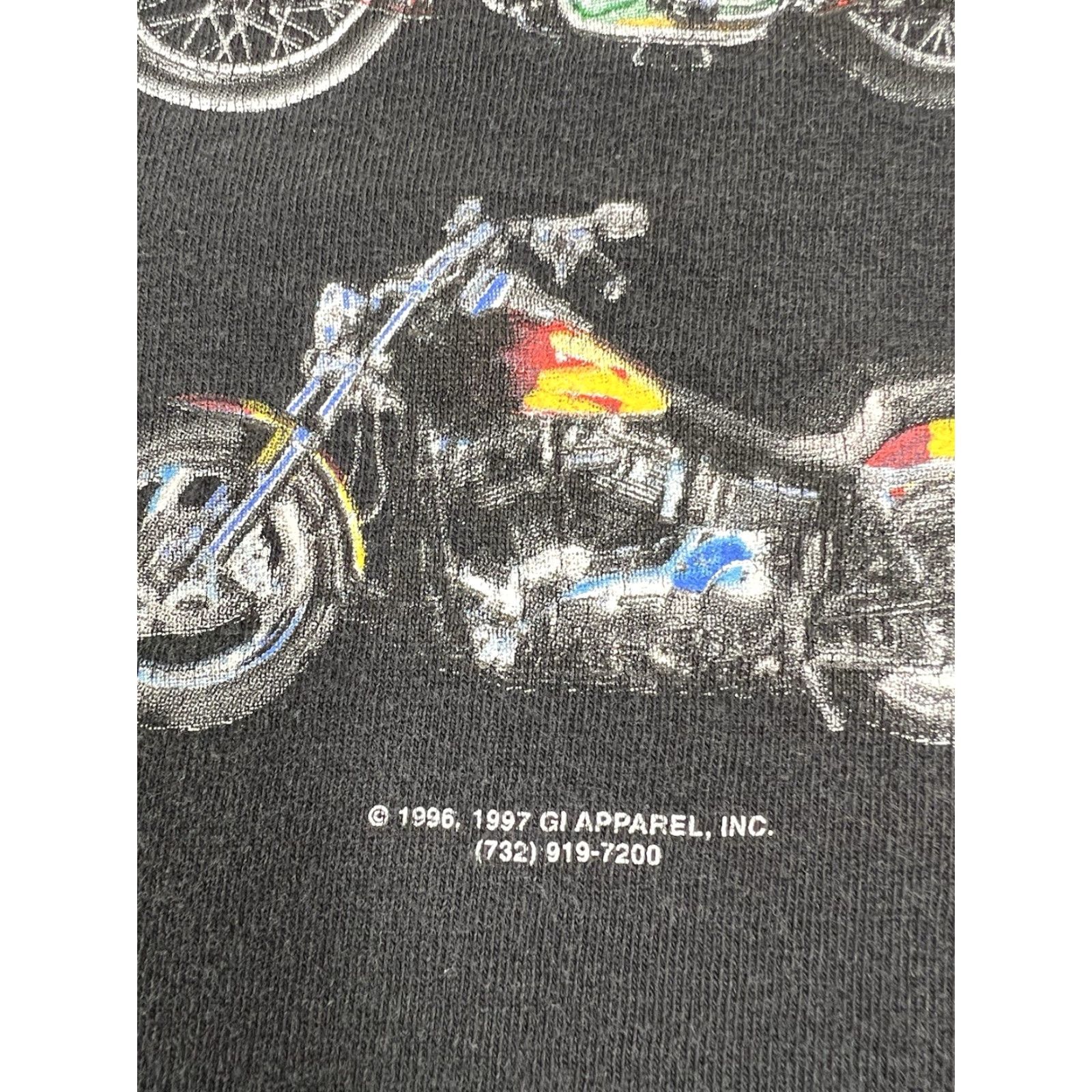 Alife VINTAGE 1996 Life Is Full Of Important Choices Motorcycle Biker Black T Shirt XL Mens Short Sleeve Crew Neck Cotton Graphic Print Tag Cut Off Size US XL / EU 56 / 4 - 3 Thumbnail