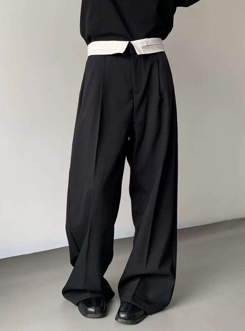 Japanese Brand × Vintage Cleanfit retro casual folded flap waist pleated pants Size US 30 / EU 46 - 3 Thumbnail