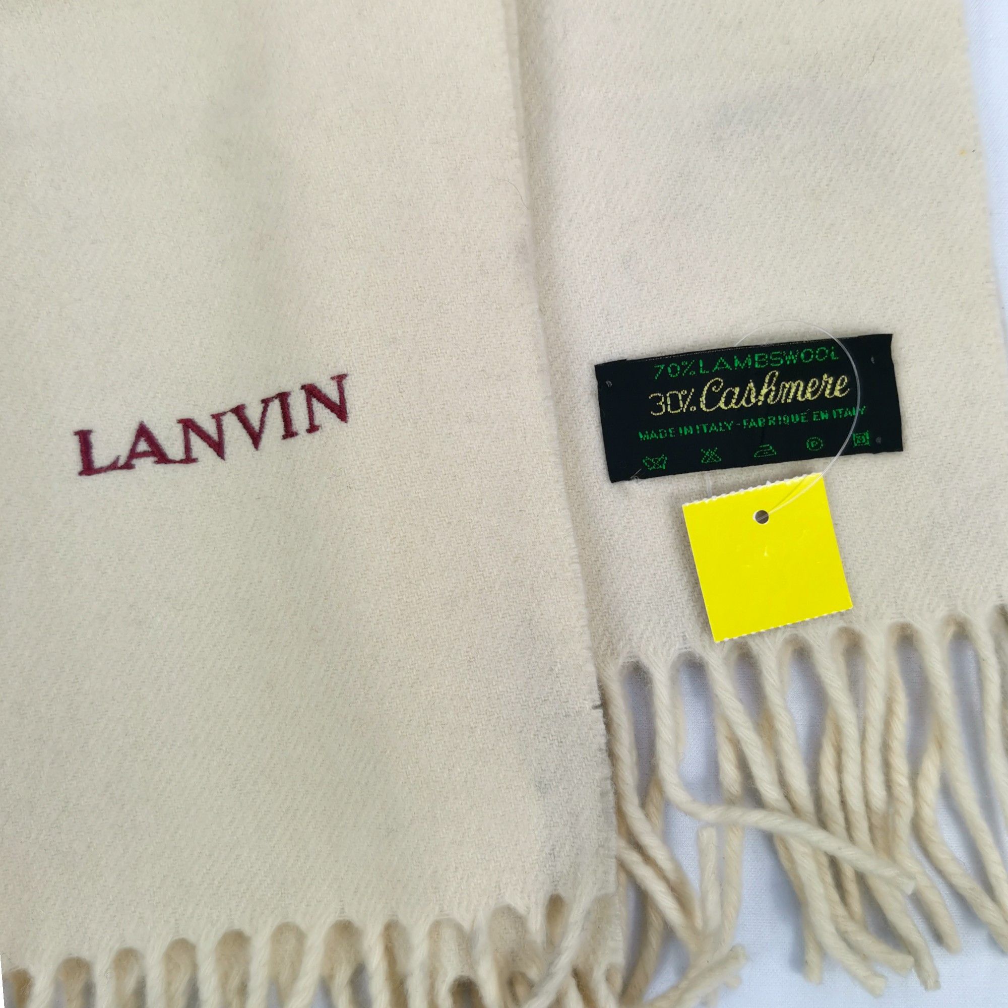 Lanvin Vintage Lanvin Scarf Winter Warmer Fringe Winter Scarves Size ONE SIZE - 3 Thumbnail