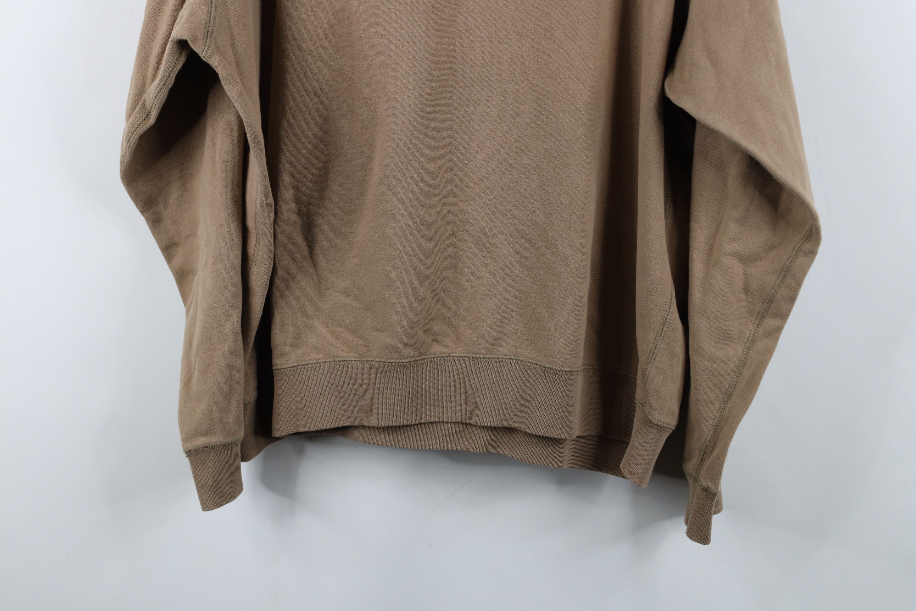 Vintage Vintage 90s Streetwear Faded Blank Crewneck Sweatshirt Brown Size US M / EU 48-50 / 2 - 13 Thumbnail