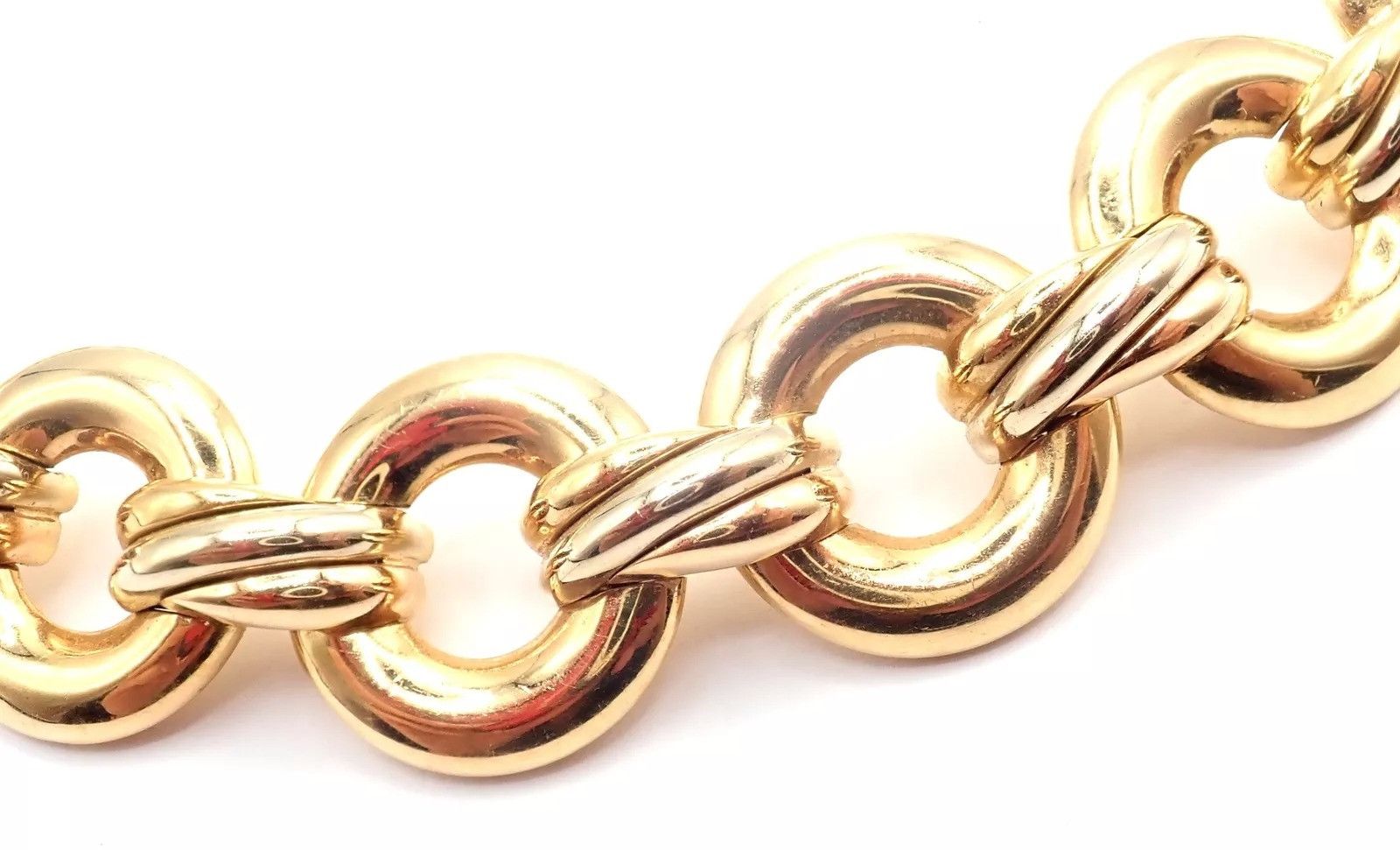 Cartier Cartier Trinity 18k Multi Color Gold Round Link Necklace Size ONE SIZE - 4 Thumbnail