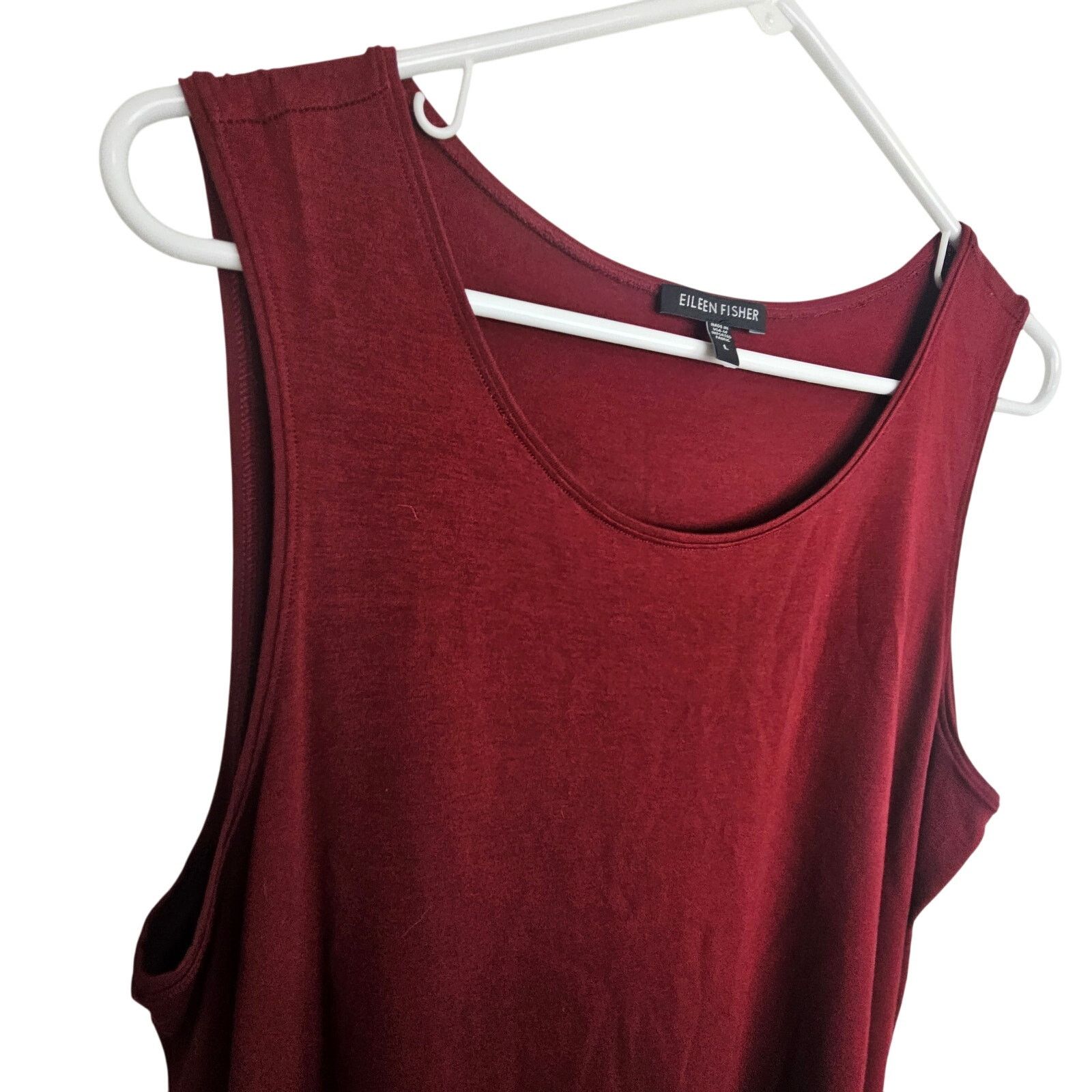 Eileen Fisher Eileen Fisher Womens Tank L Stretch Minimalist Sustainable Size L / US 10 / IT 46 - 4 Thumbnail