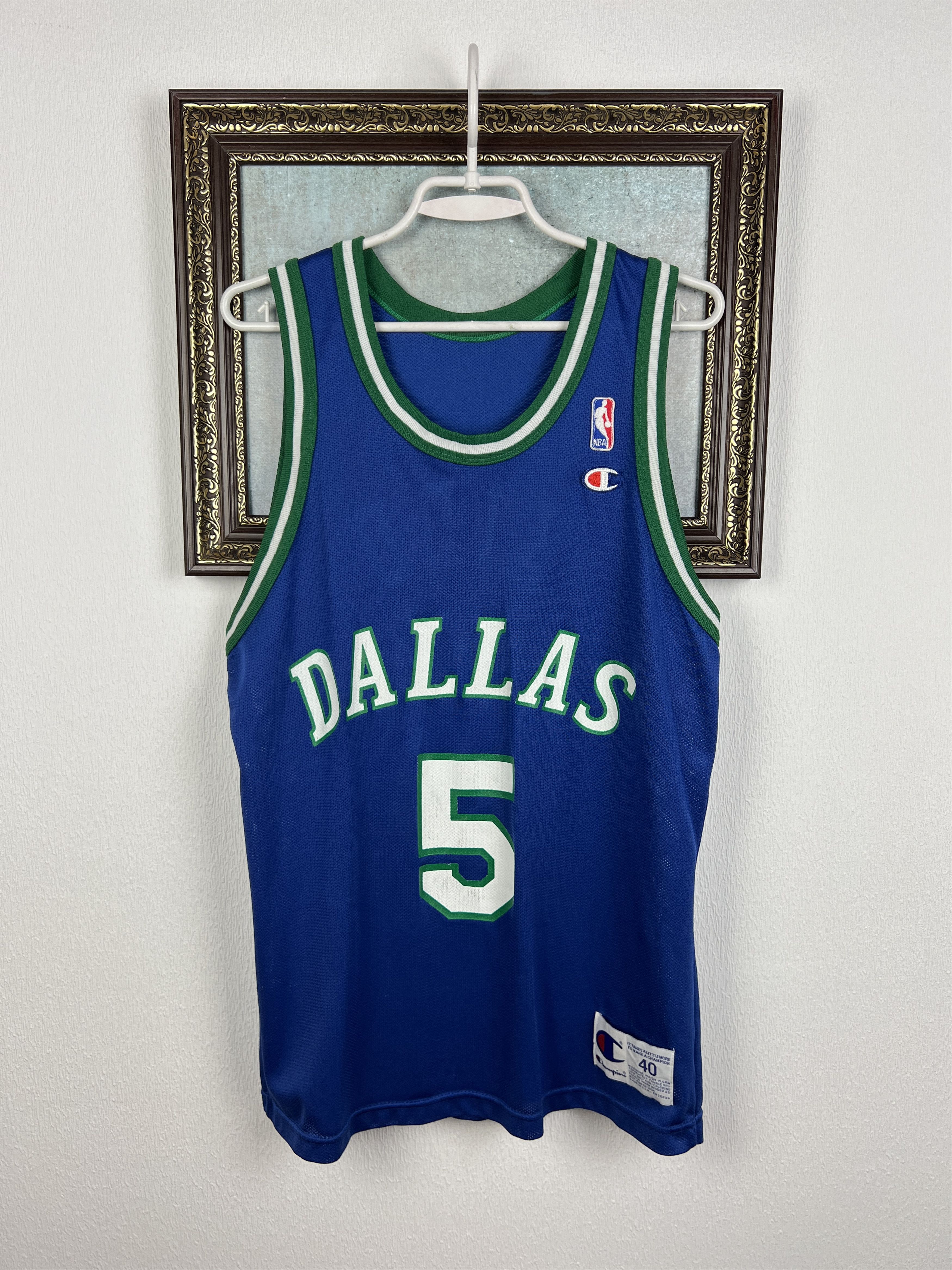 Champion Vintage 90's Jason Kidd Dallas Mavericks NBA Jersey Trikot Size US M / EU 48-50 / 2 - 1 Thumbnail