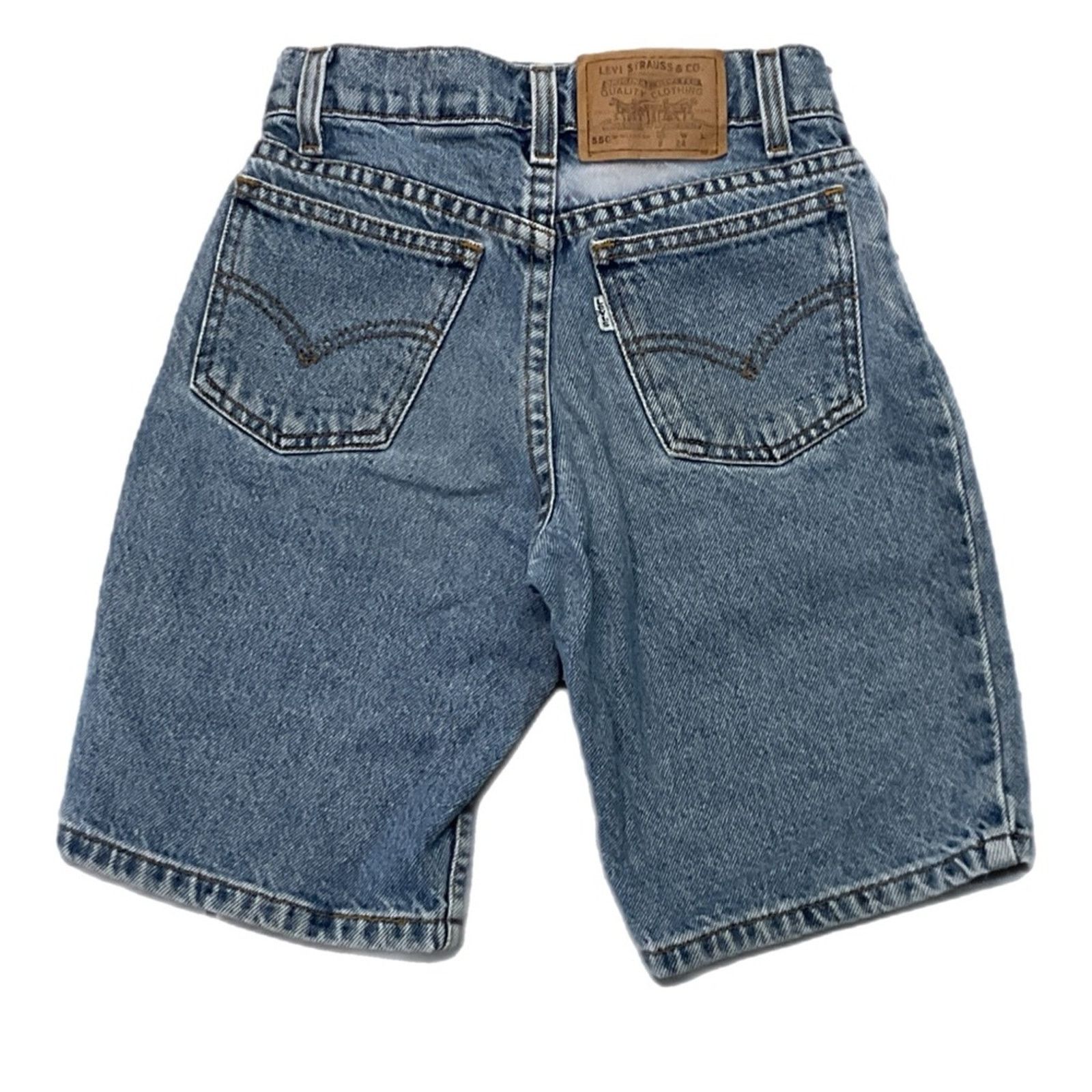 Levi's Levi’s 550 Youth Light Wash Denim Shorts Size 30" / US 8 / IT 44 - 2 Thumbnail