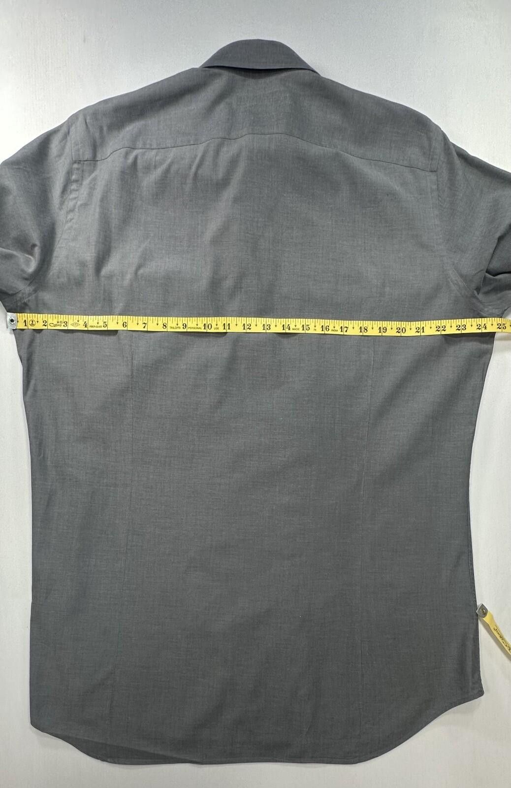 Banana Republic Banana Republic Stretch Slim Fit Tall Button Up Gray Men L Size US XL / EU 56 / 4 - 4 Thumbnail